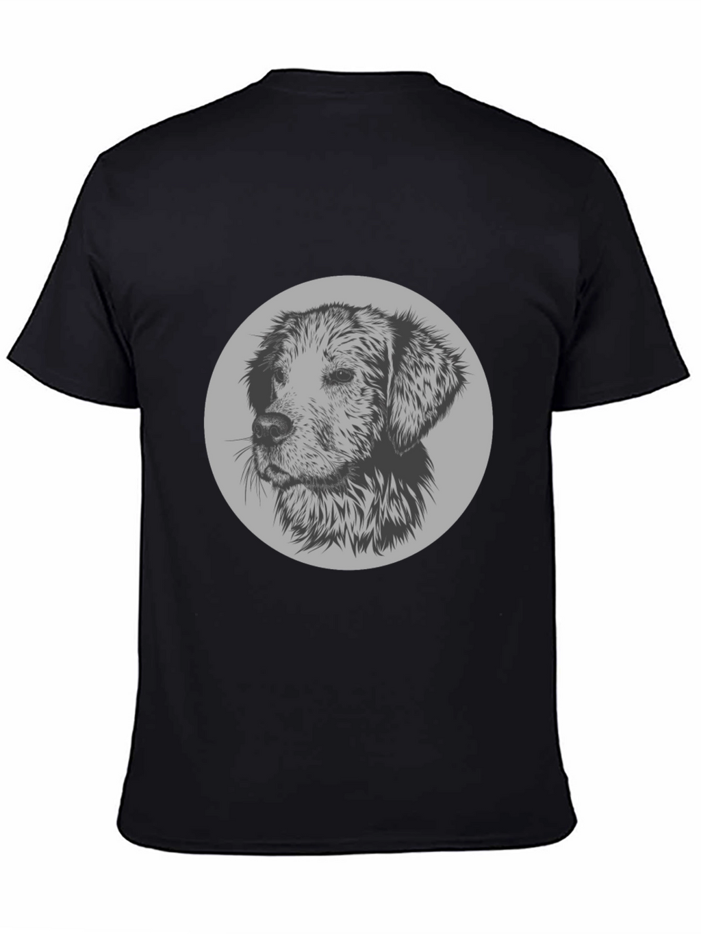 Dog Graphic Print Crew Neck T-Shirt