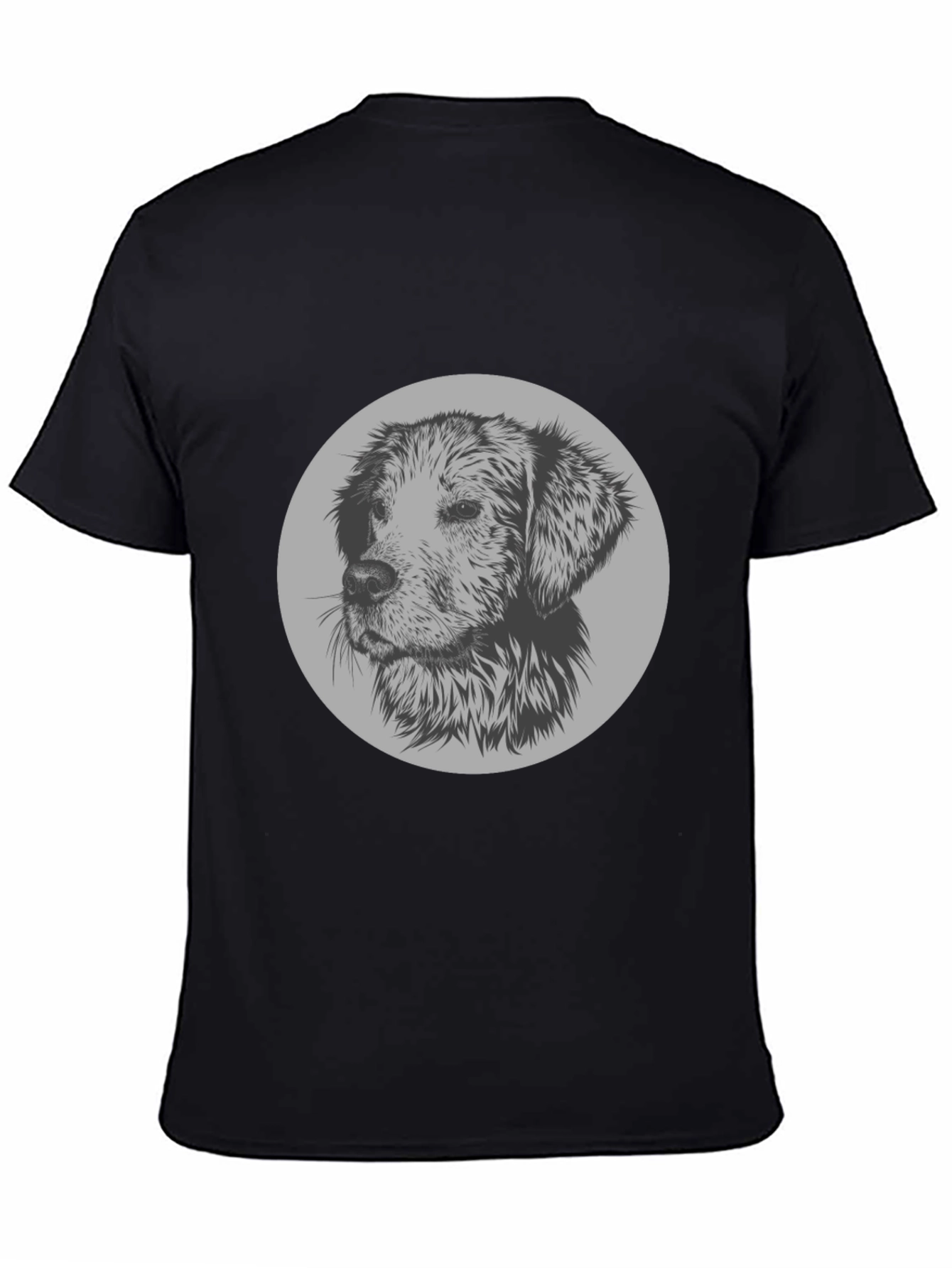 Dog Graphic Print Crew Neck T-Shirt
