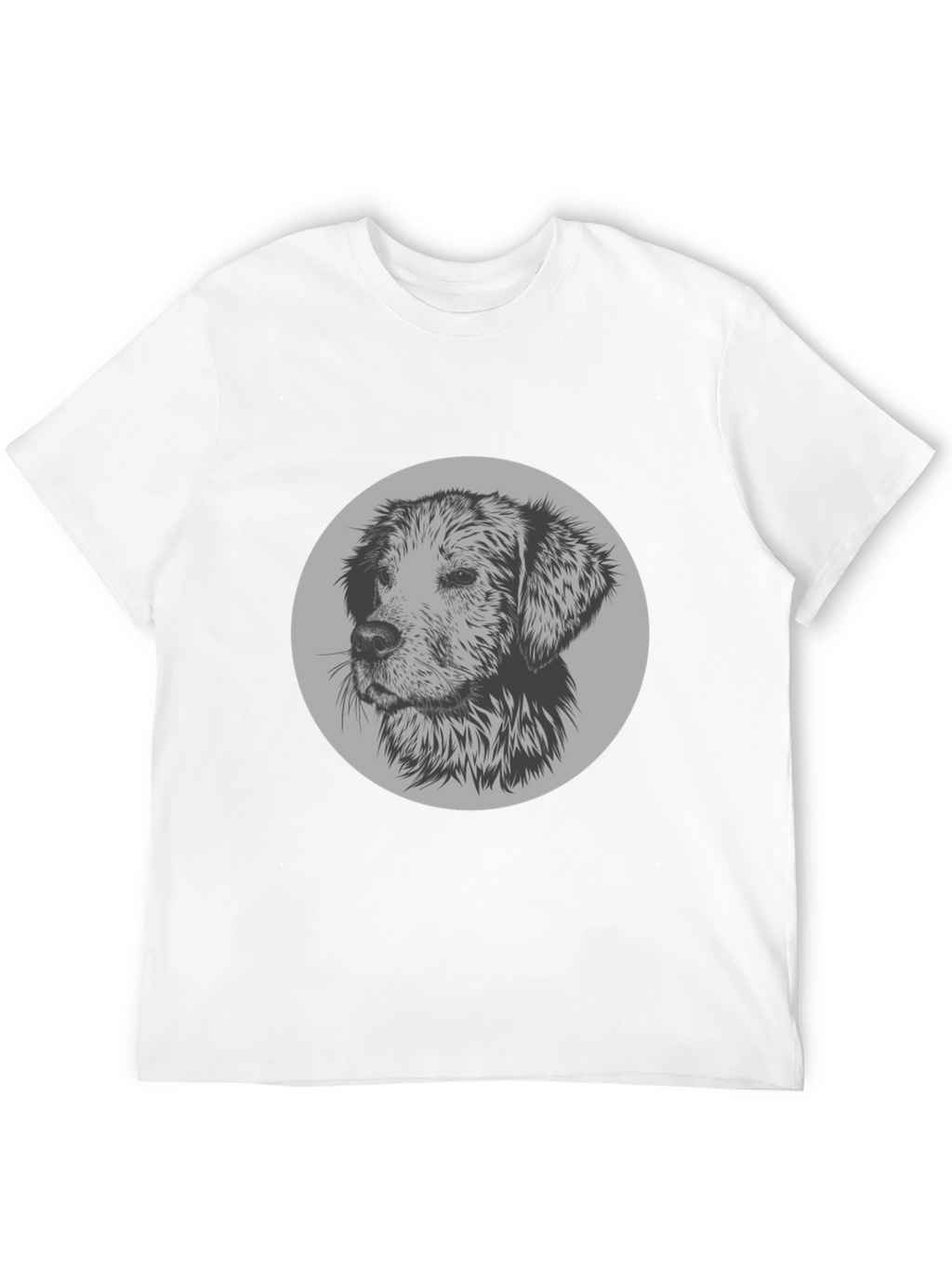 Dog Graphic Print Crew Neck T-Shirt