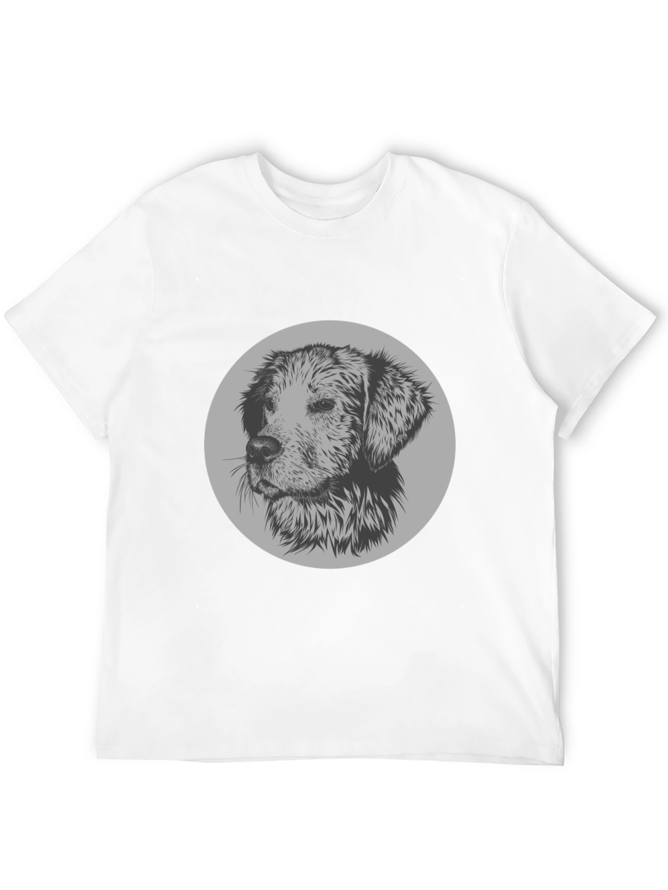 Dog Graphic Print Crew Neck T-Shirt