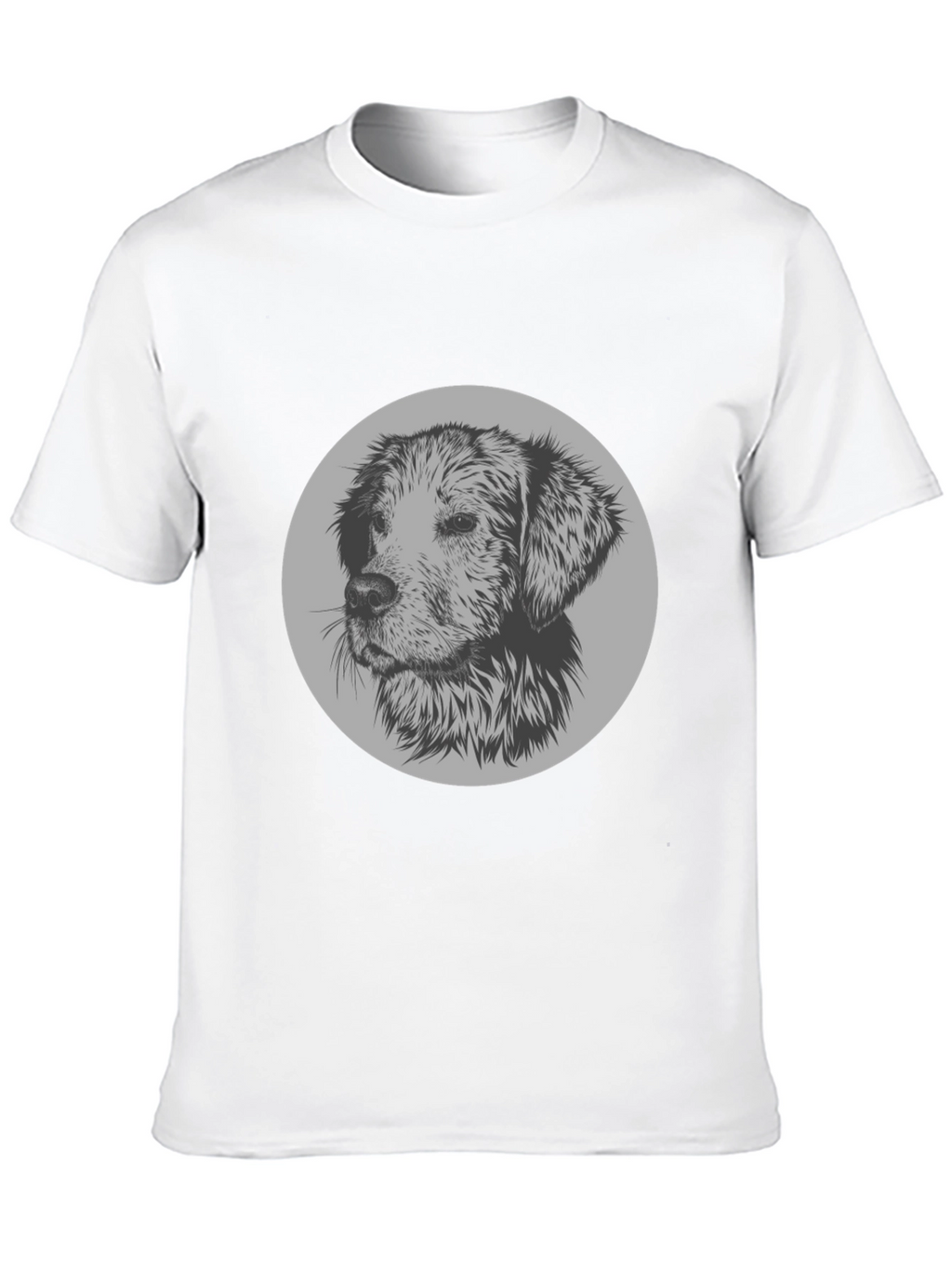 Dog Graphic Print Crew Neck T-Shirt