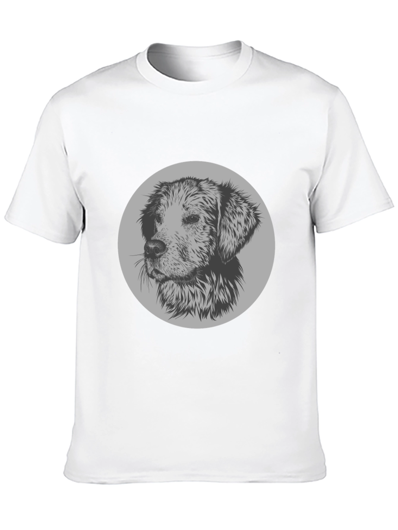 Dog Graphic Print Crew Neck T-Shirt