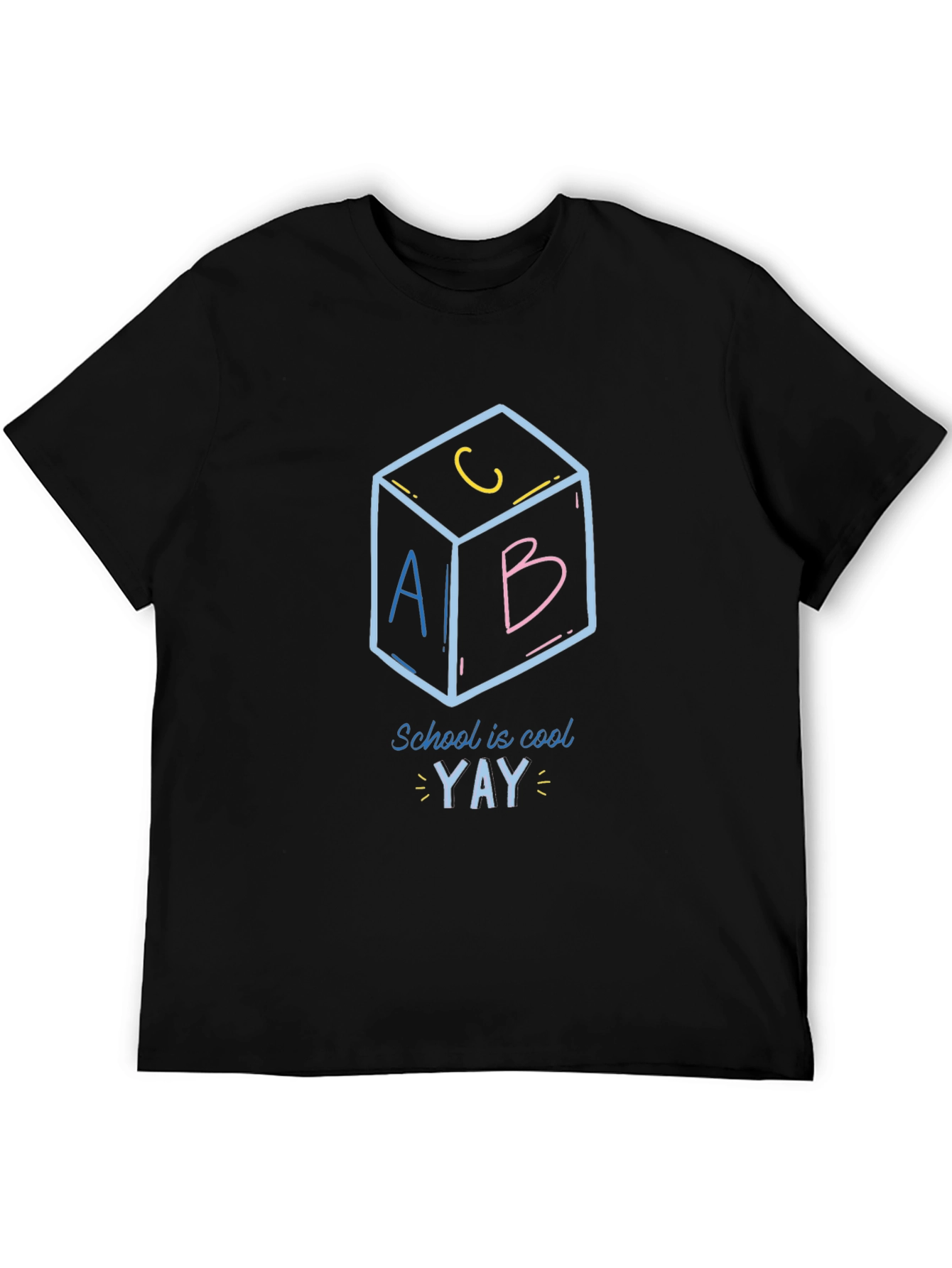 School is Cool Black T-Shirt