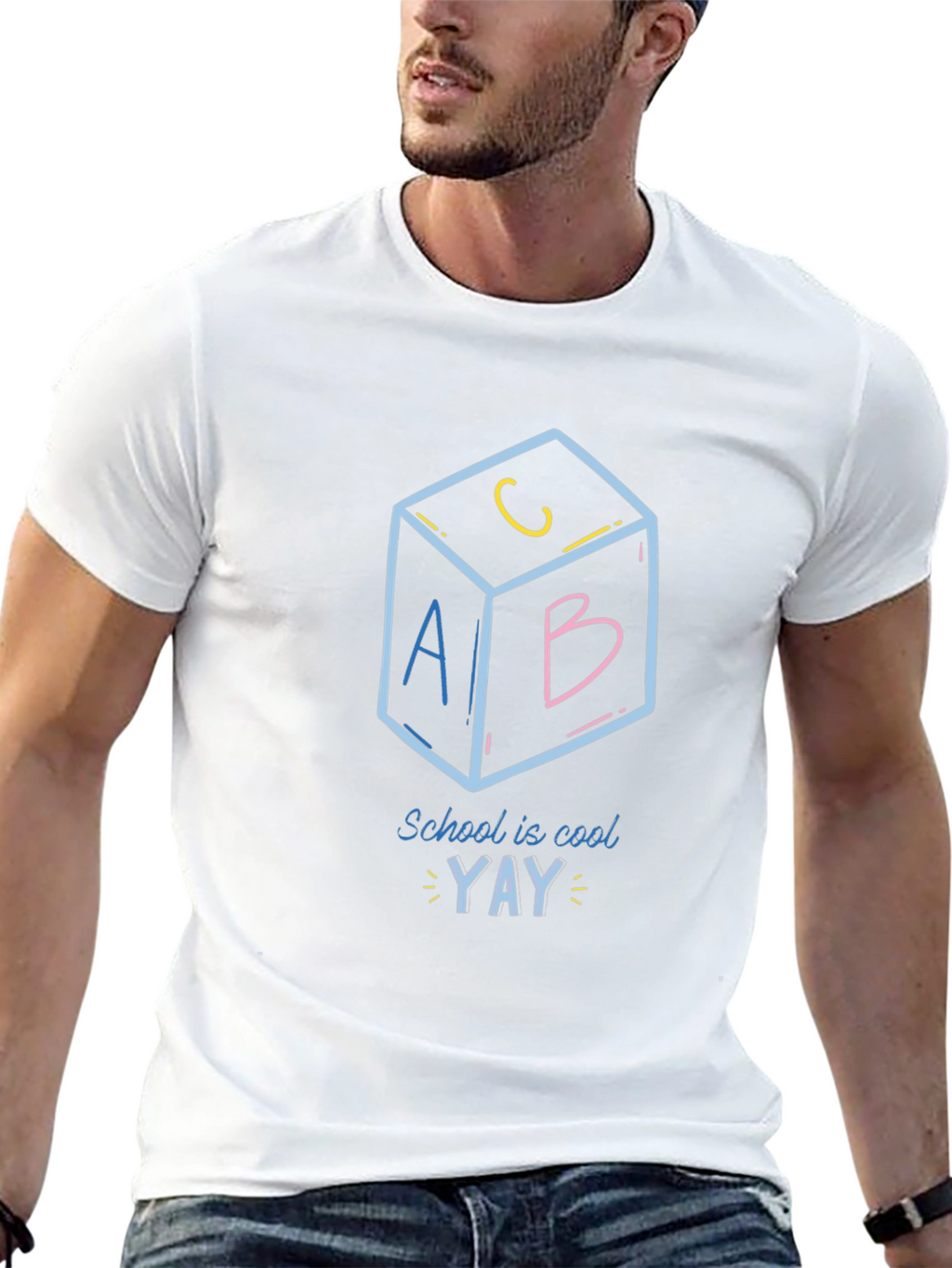School is Cool Black T-Shirt