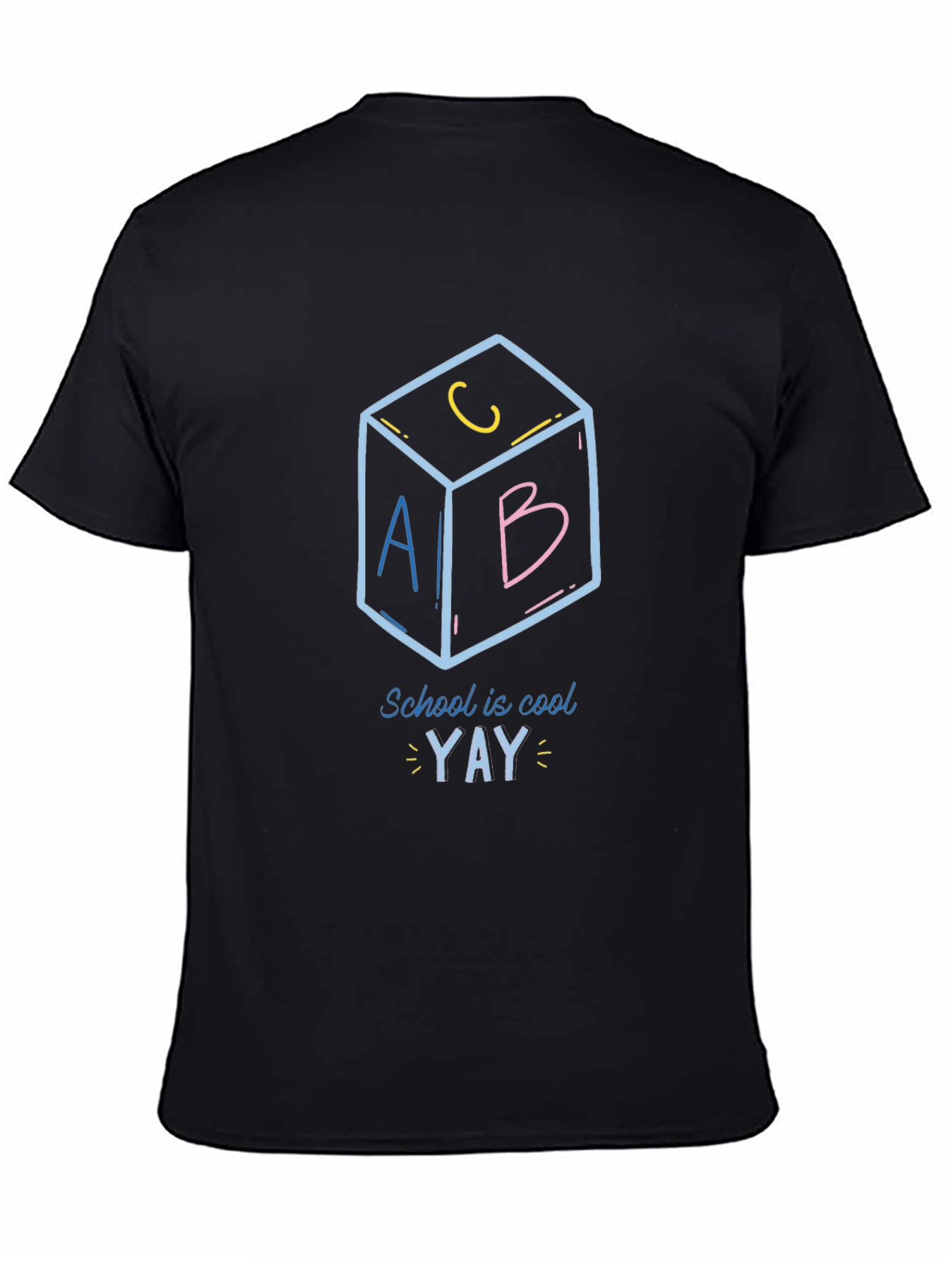 School is Cool Black T-Shirt