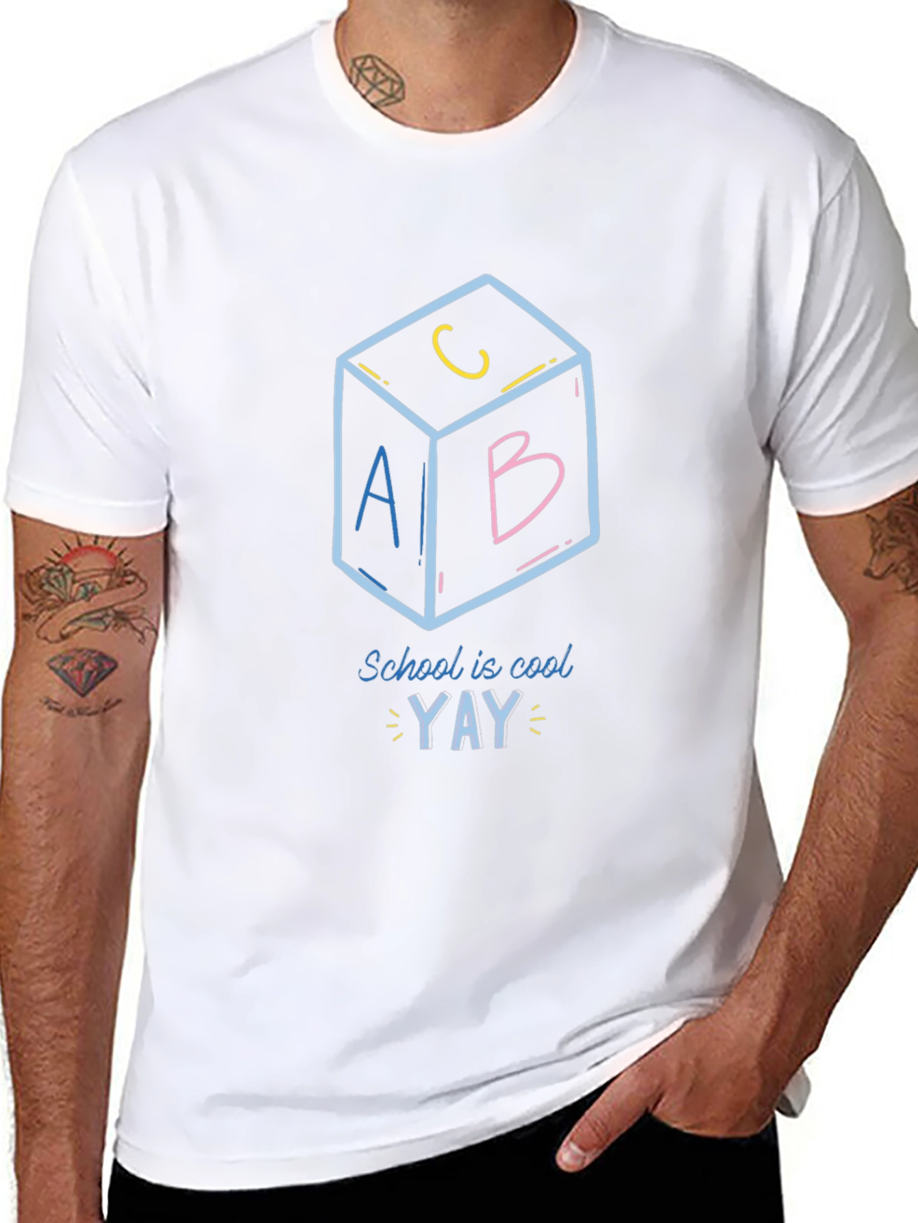 School is Cool Black T-Shirt