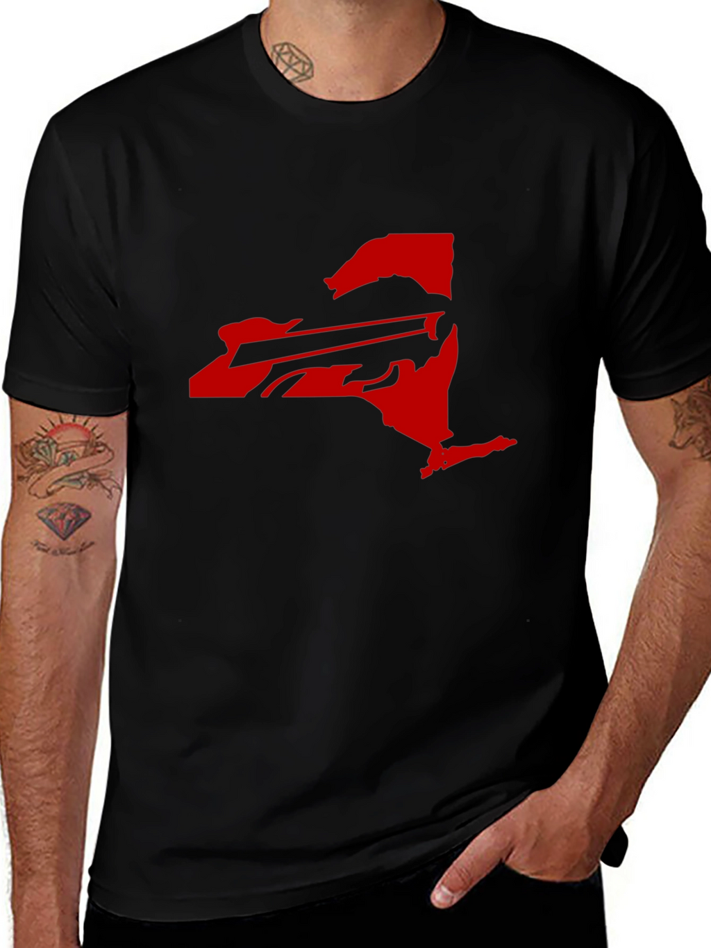 Buffalo Bills New York State T-Shirt