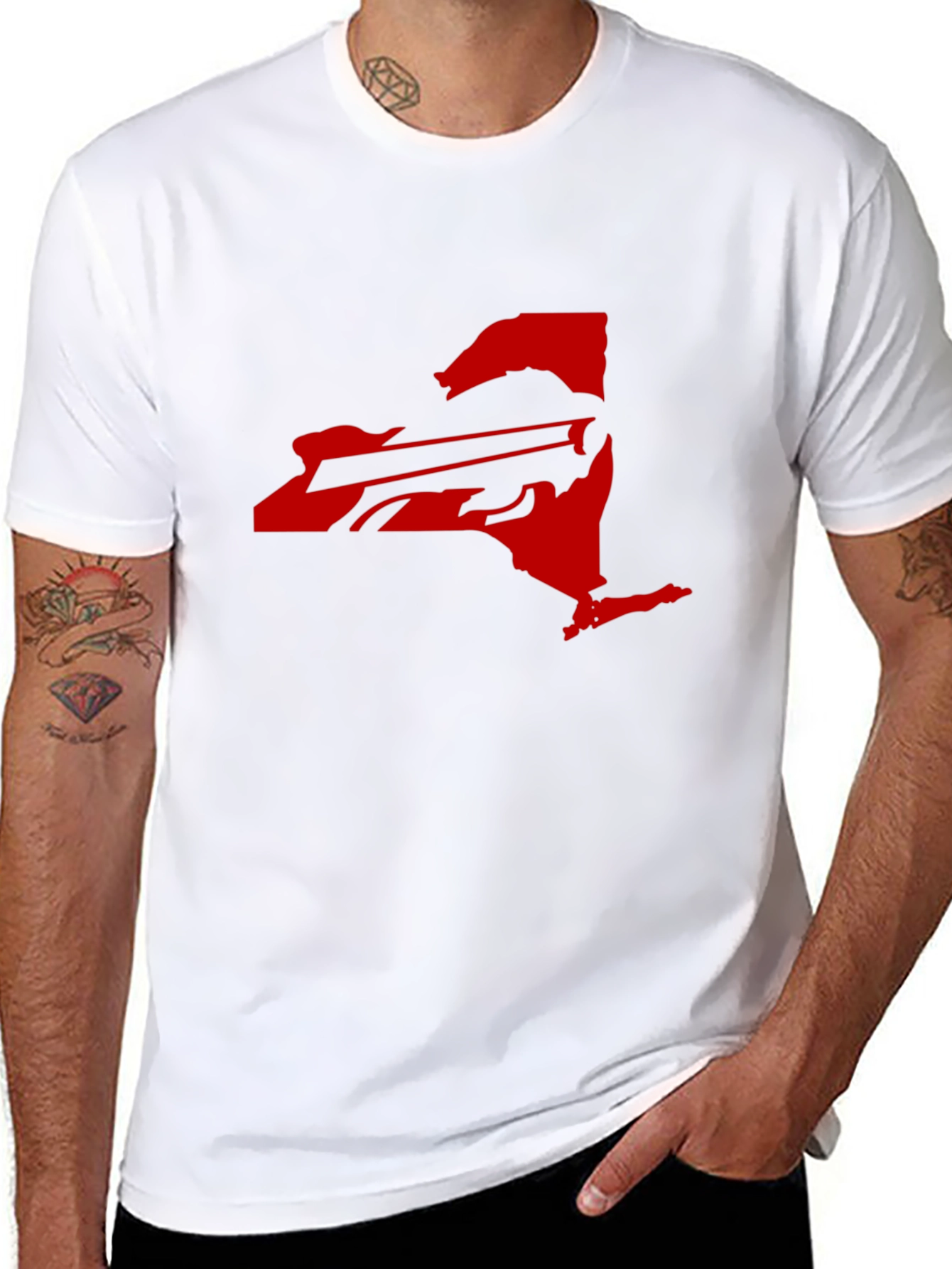 Buffalo Bills New York State T-Shirt