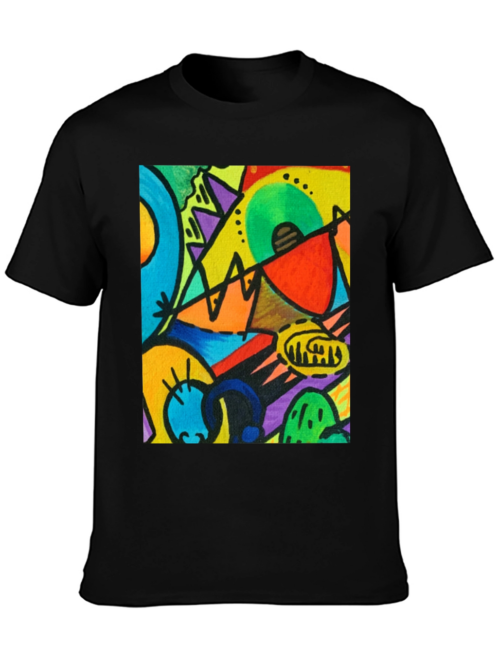 Abstract Art T-Shirt - Kandinsky Style Graphic Tee