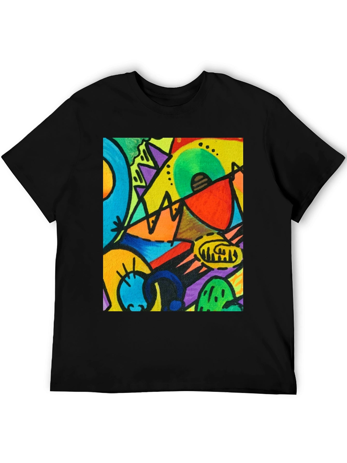 Abstract Art T-Shirt - Kandinsky Style Graphic Tee