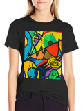 Abstract Art T-Shirt - Kandinsky Style Graphic Tee