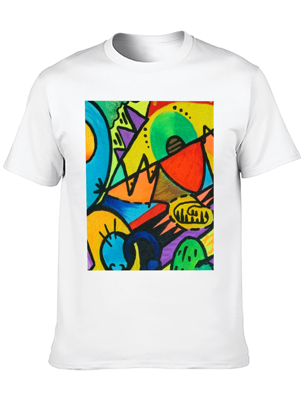Abstract Art T-Shirt - Kandinsky Style Graphic Tee