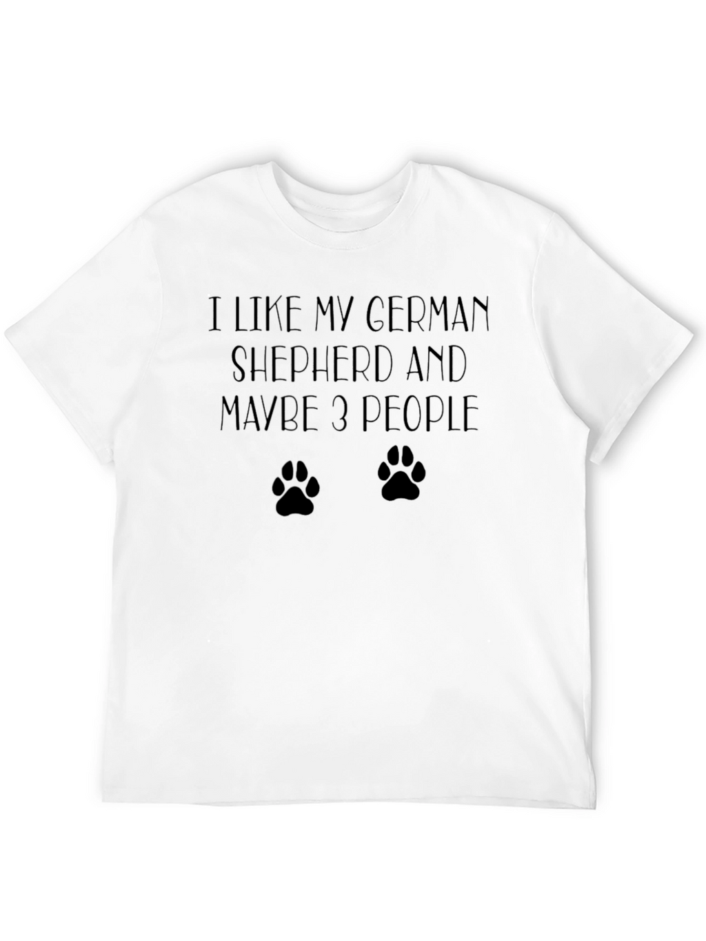 German Shepherd Lover T-Shirt - Dog Paw Print