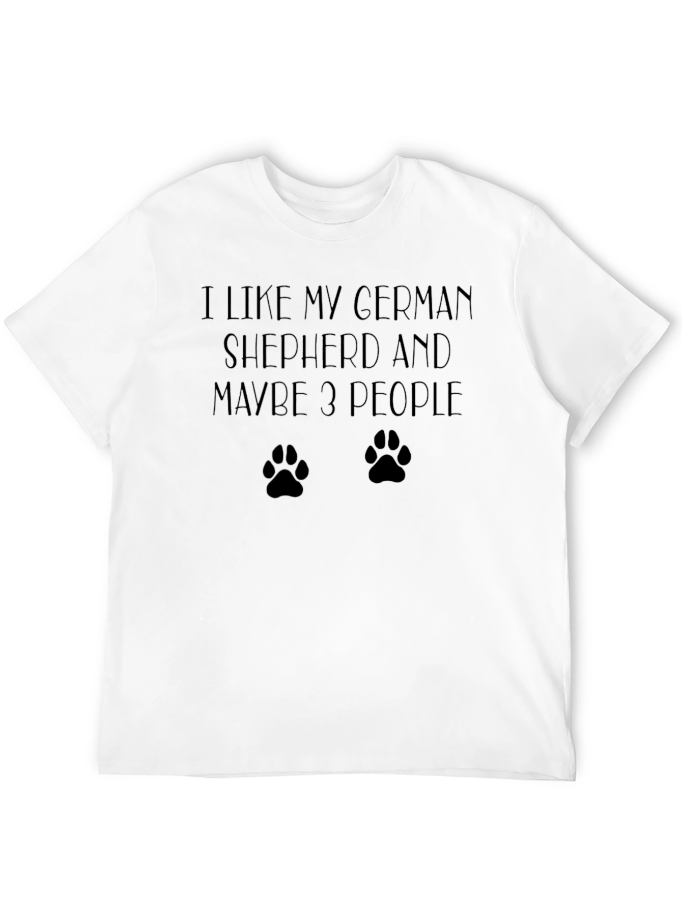 German Shepherd Lover T-Shirt - Dog Paw Print