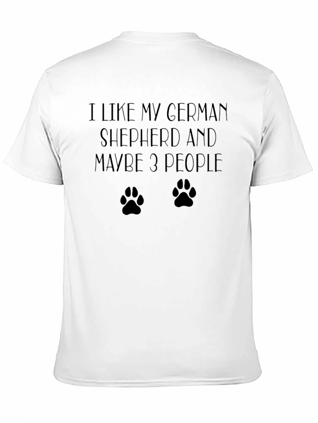German Shepherd Lover T-Shirt - Dog Paw Print