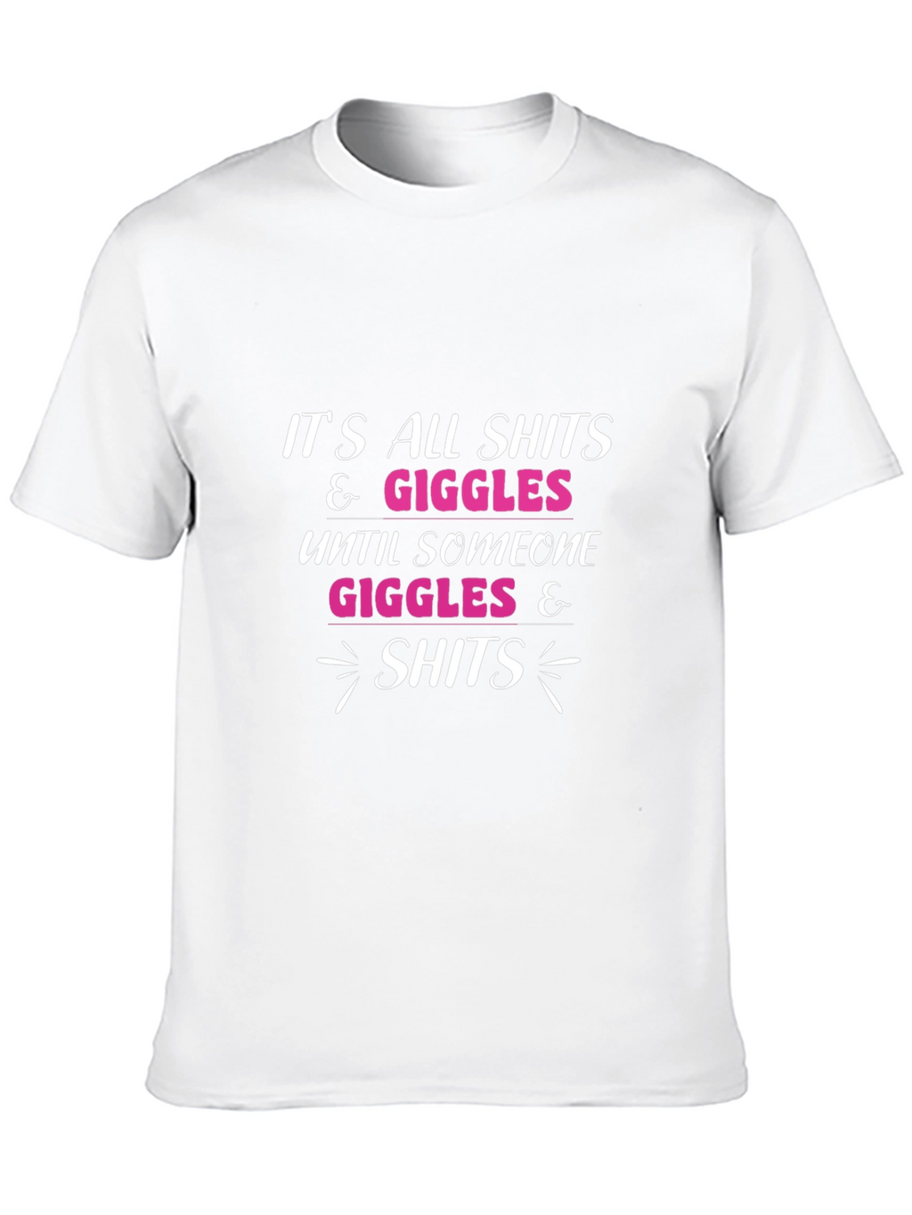 Funny Shits & Giggles Graphic Tee - Black