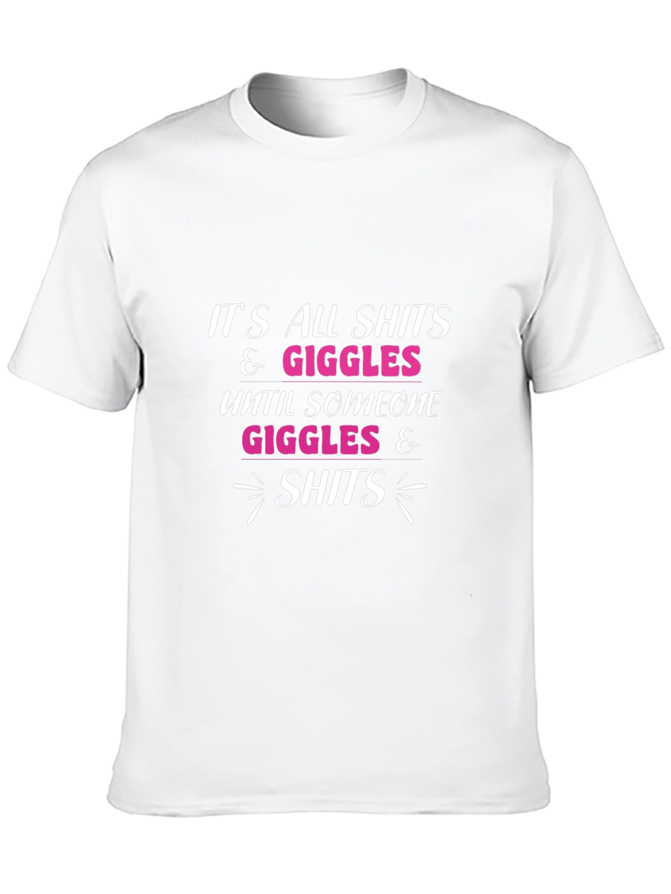 Funny Shits & Giggles Graphic Tee - Black