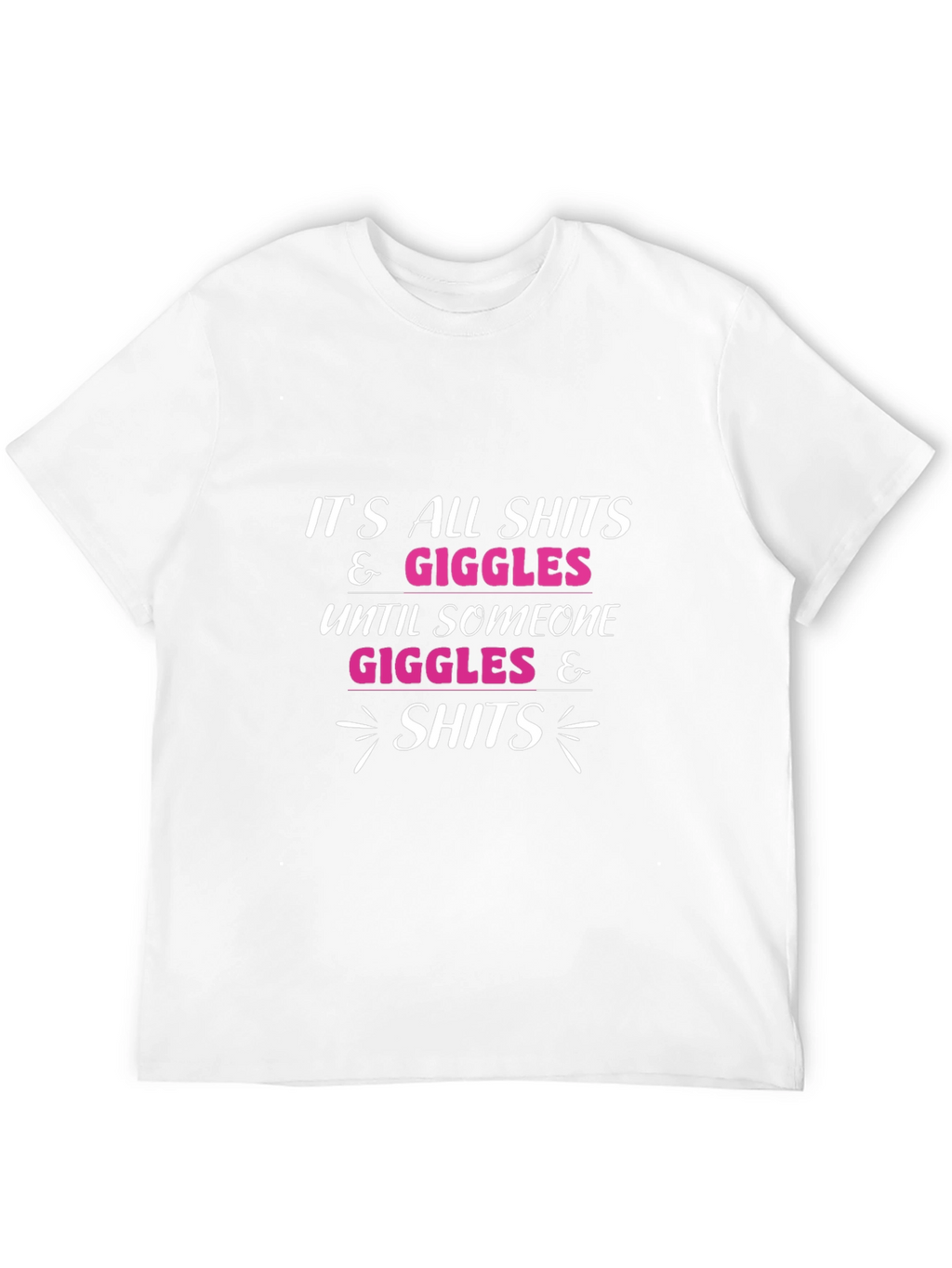 Funny Shits & Giggles Graphic Tee - Black