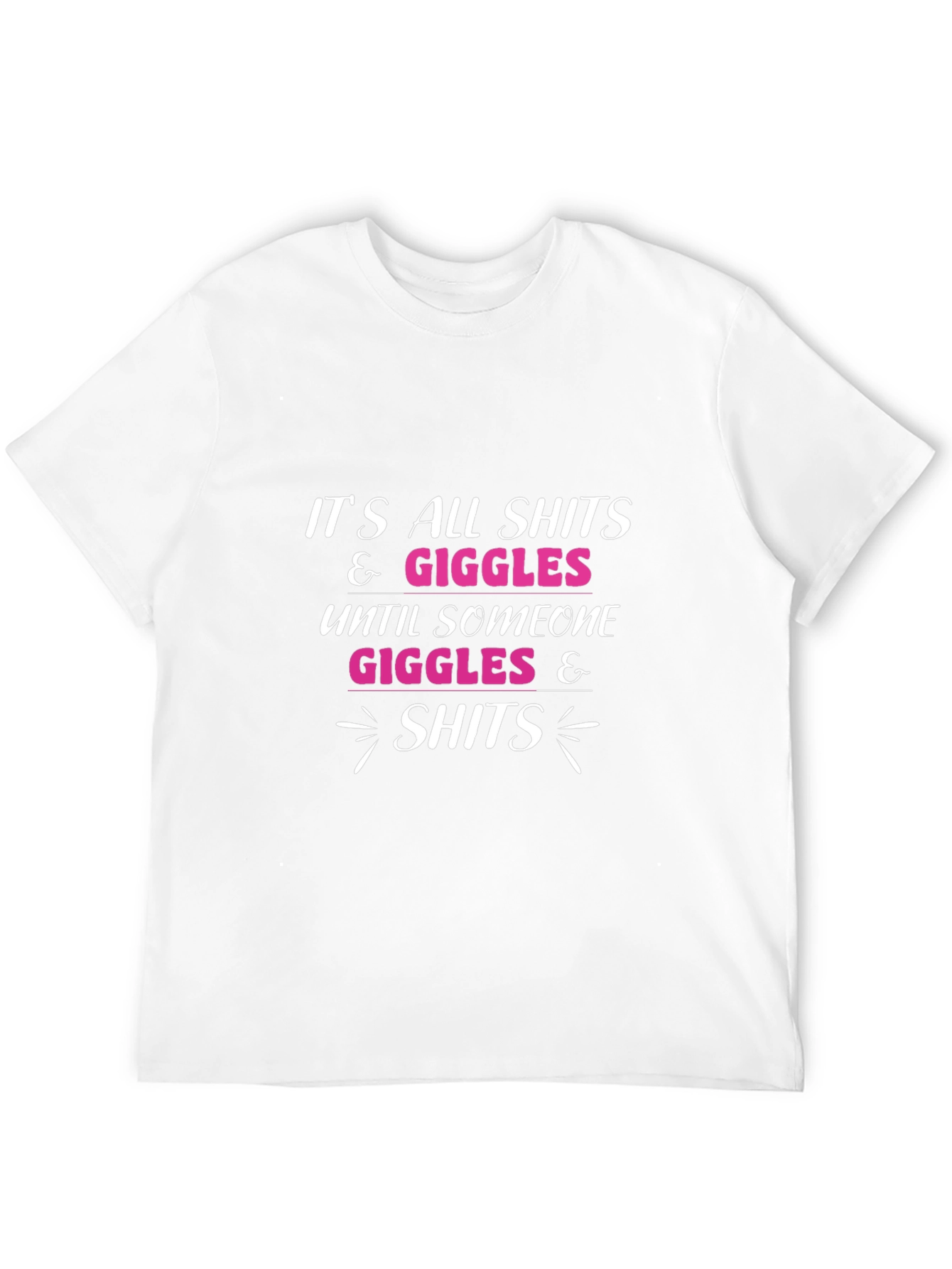 Funny Shits & Giggles Graphic Tee - Black