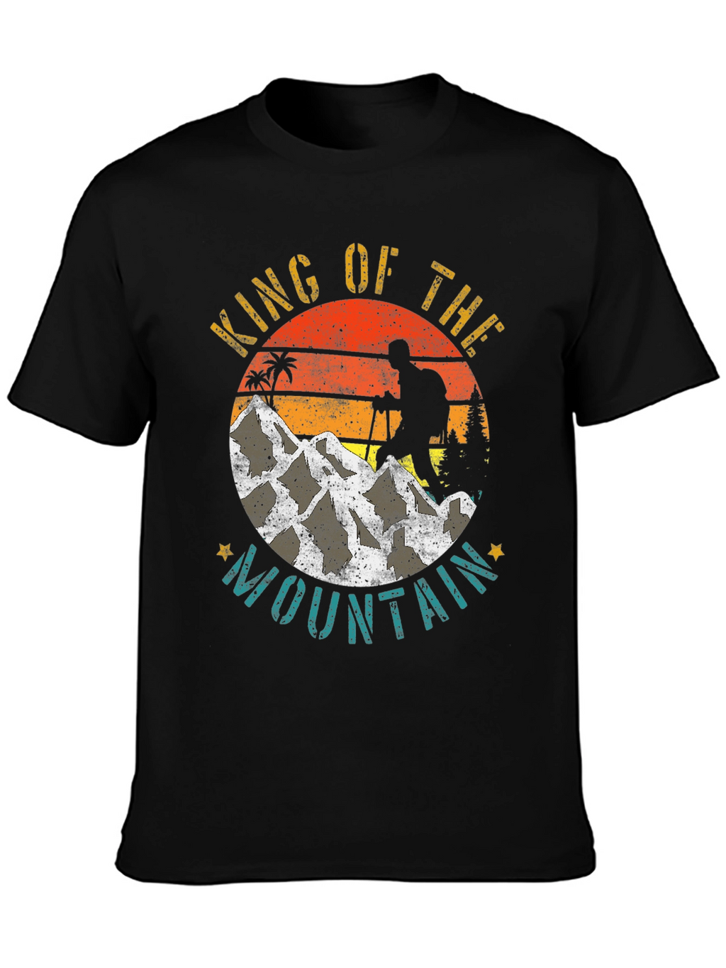 King of the Mountain Graphic Tee - Hiking Adventure