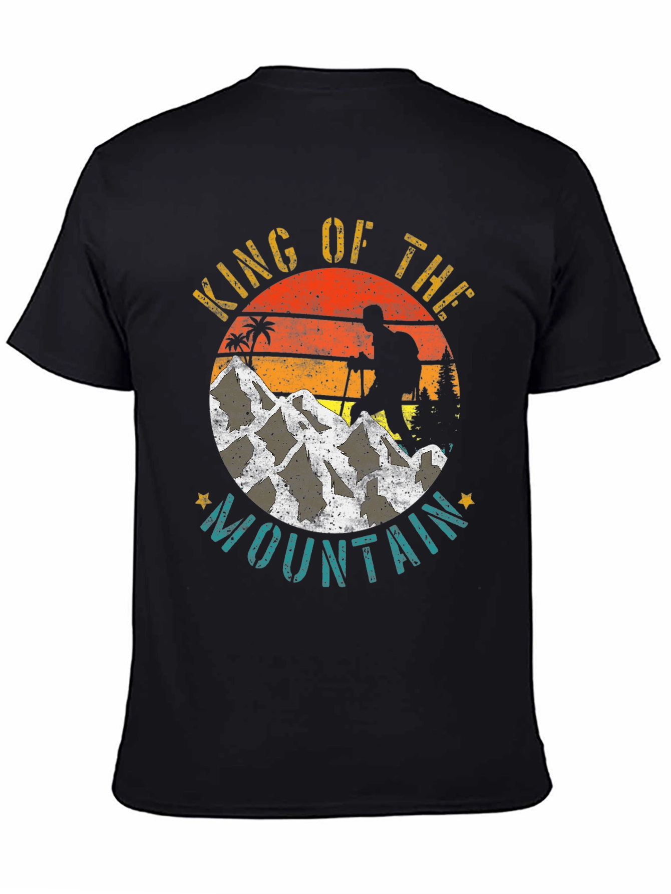 King of the Mountain Graphic Tee - Hiking Adventure