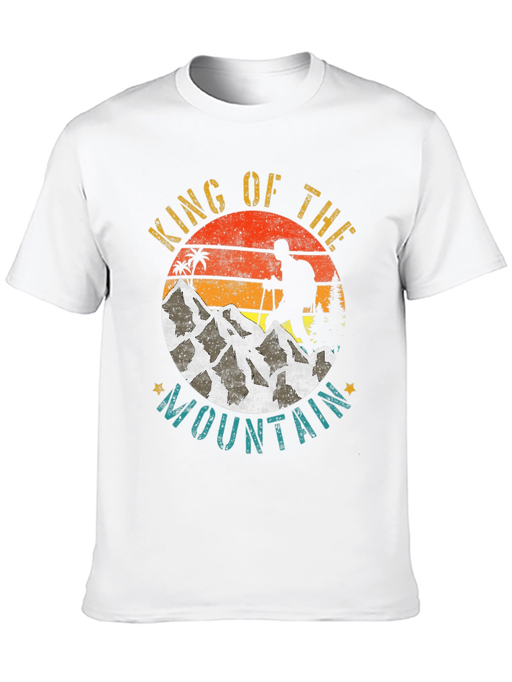 King of the Mountain Graphic Tee - Hiking Adventure
