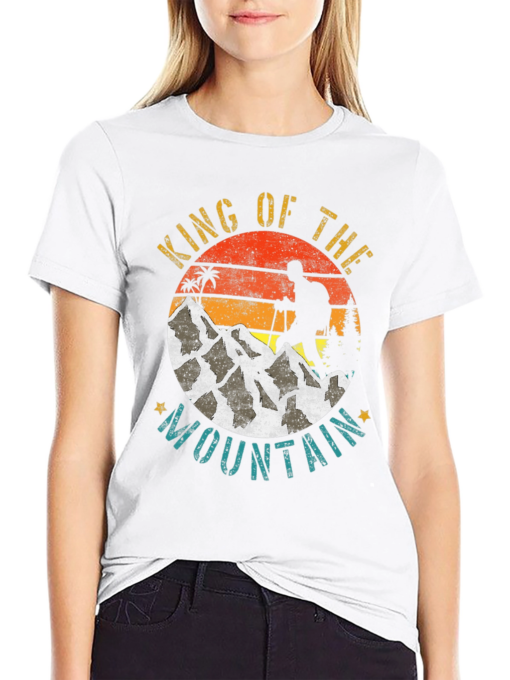 King of the Mountain Graphic Tee - Hiking Adventure