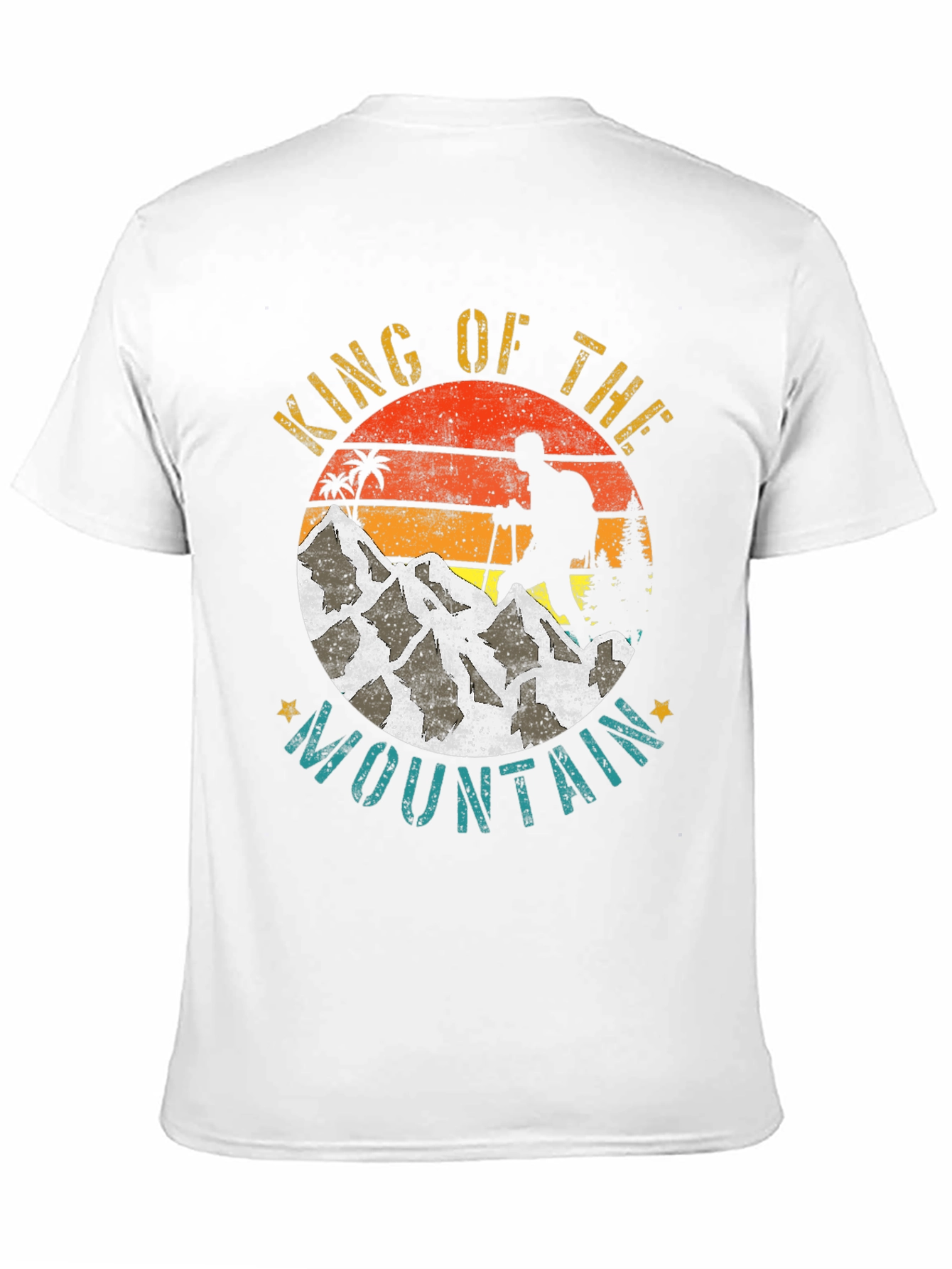 King of the Mountain Graphic Tee - Hiking Adventure