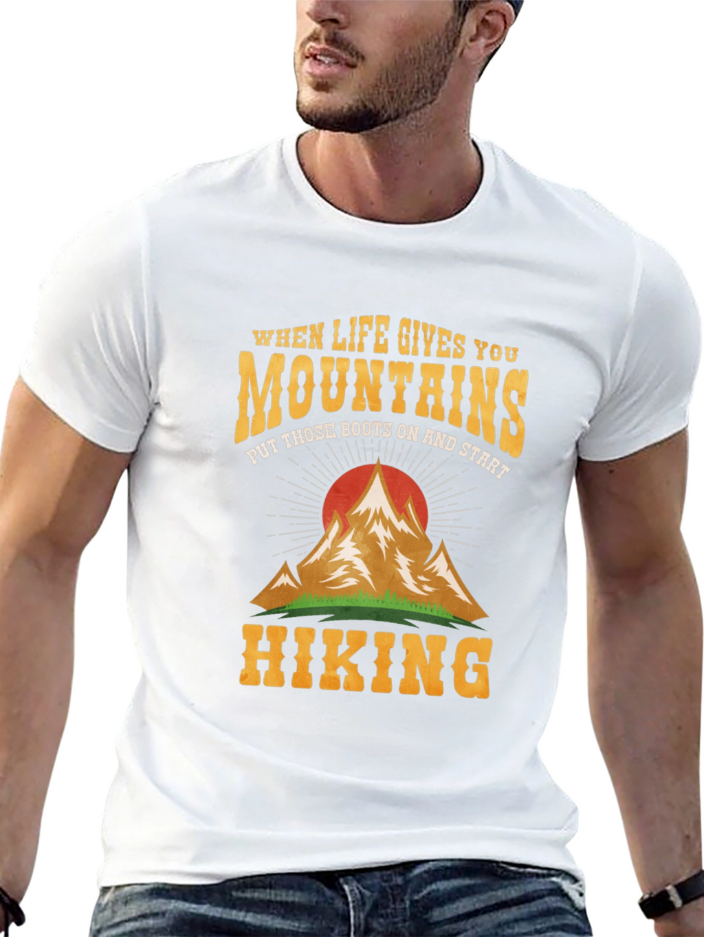 Mountain Hiking Graphic Tee - Adventure Ready