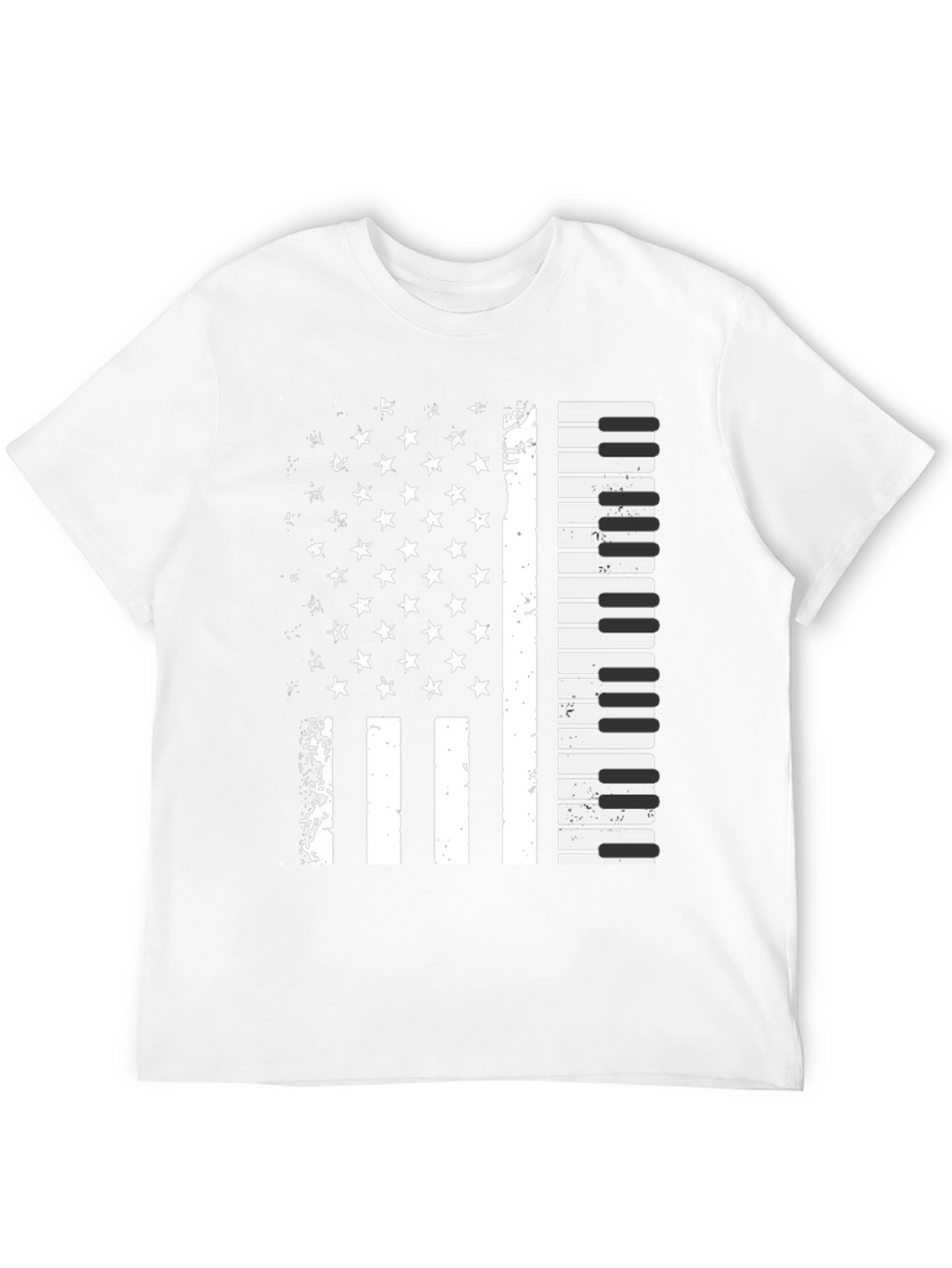 Piano Flag Graphic T-Shirt