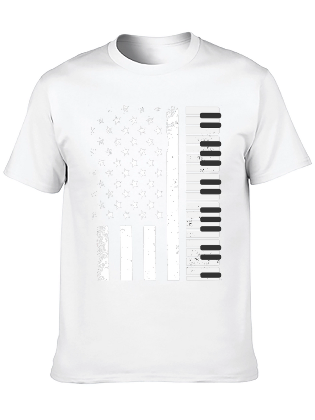 Piano Flag Graphic T-Shirt