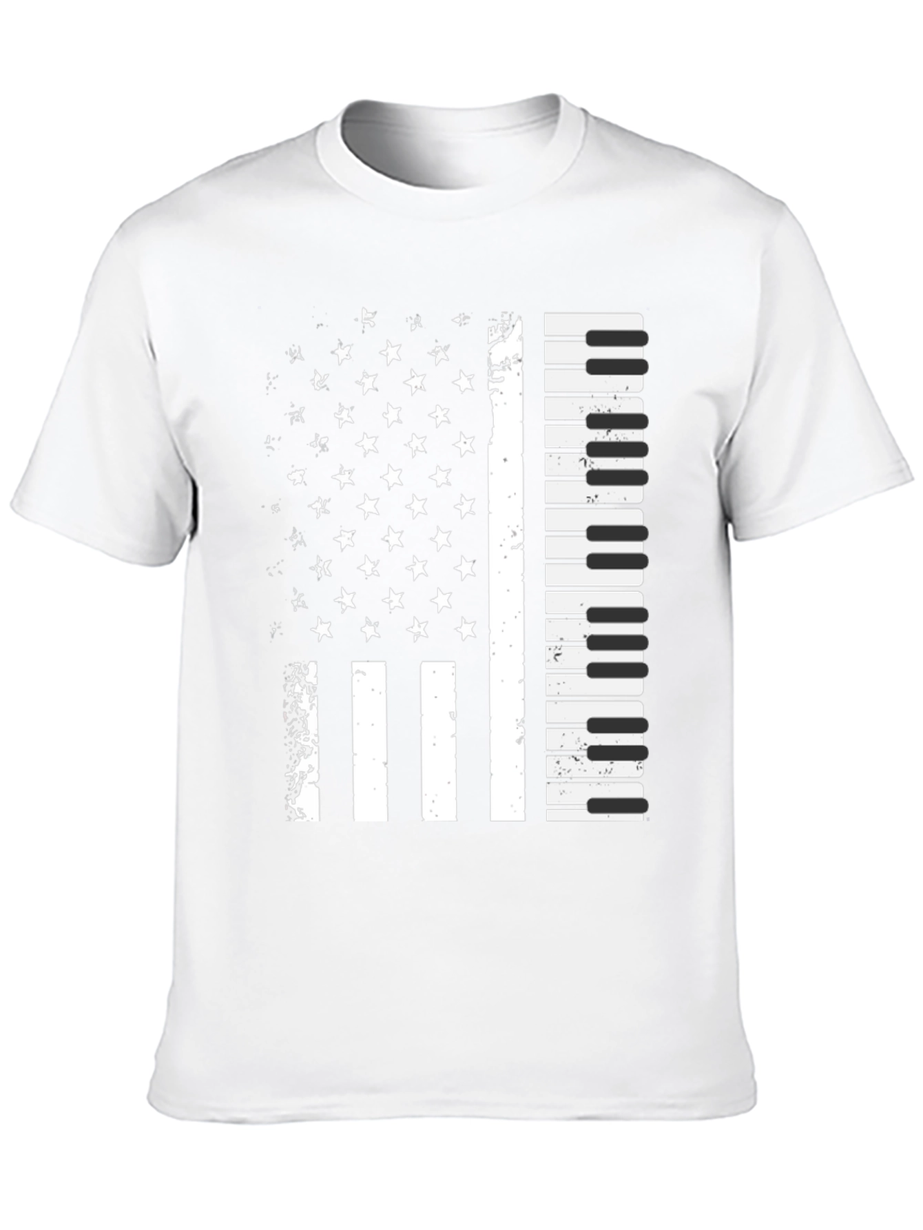 Piano Flag Graphic T-Shirt