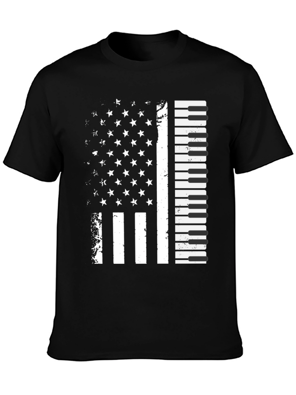 Piano Flag Graphic T-Shirt