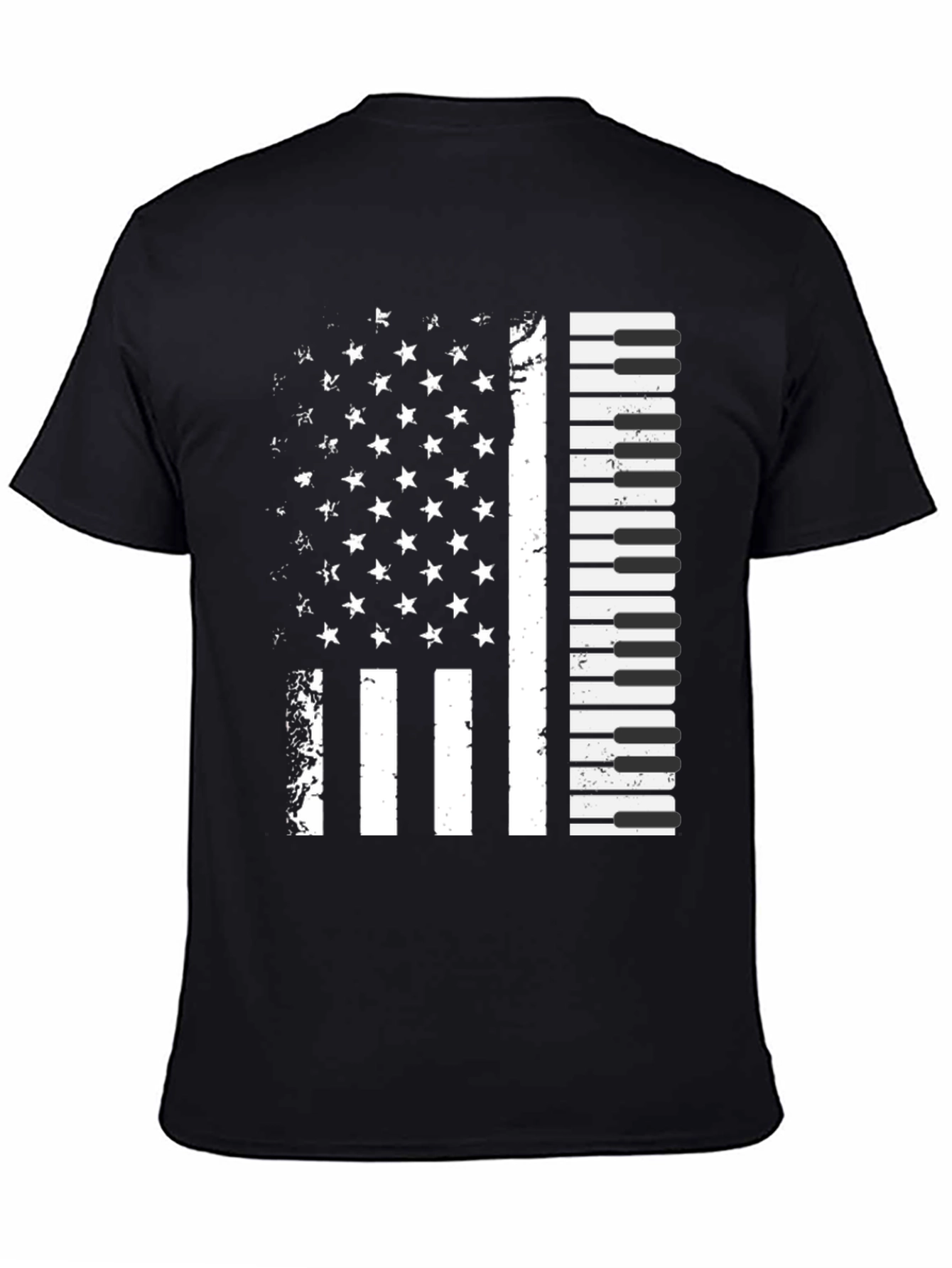 Piano Flag Graphic T-Shirt