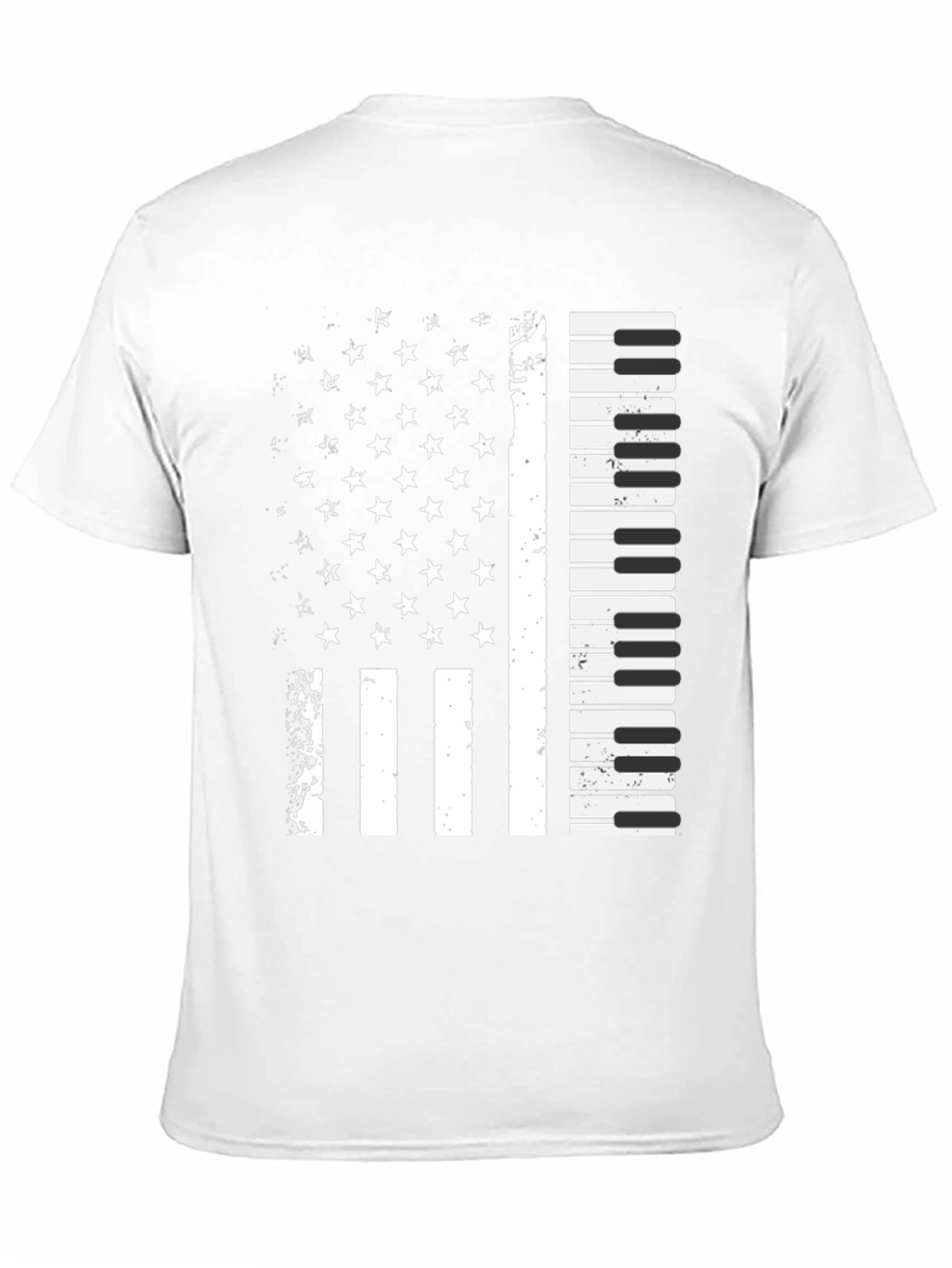 Piano Flag Graphic T-Shirt