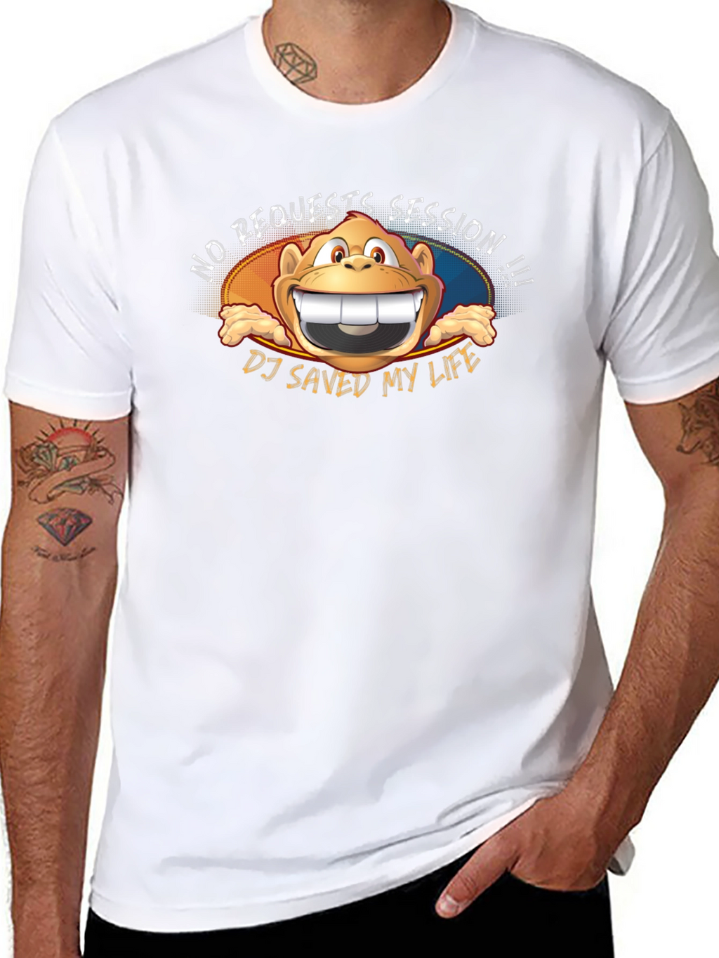 No Requests Monkey DJ T-Shirt