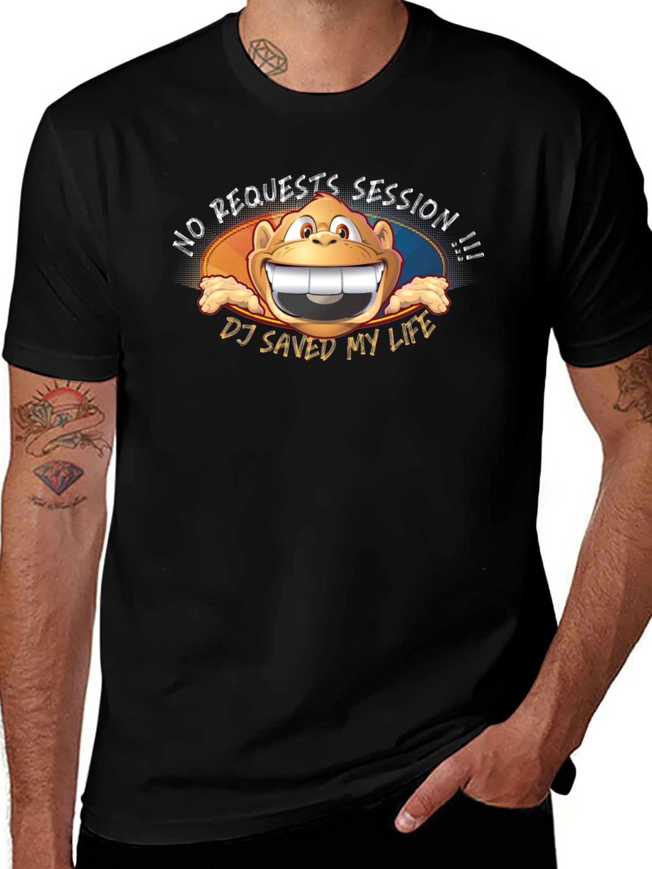 No Requests Monkey DJ T-Shirt