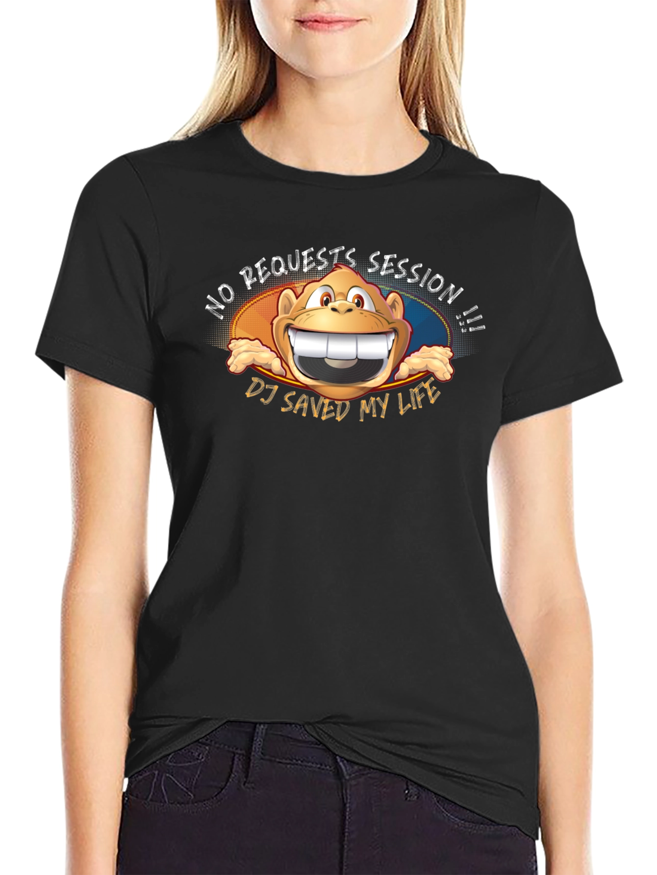 No Requests Monkey DJ T-Shirt