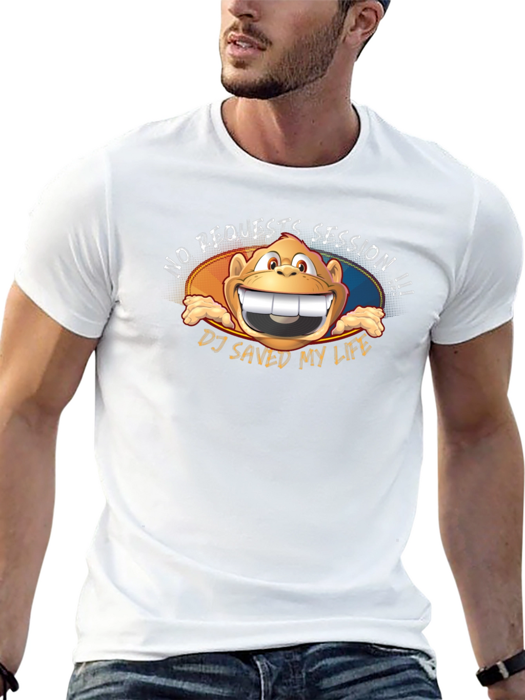 No Requests Monkey DJ T-Shirt