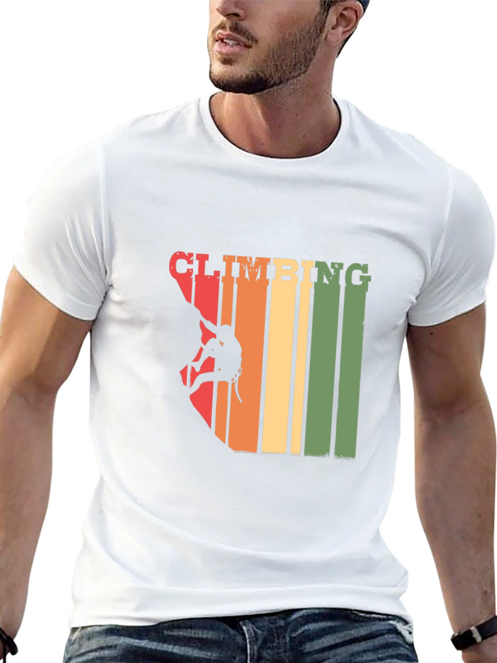Climbing Retro Graphic T-Shirt