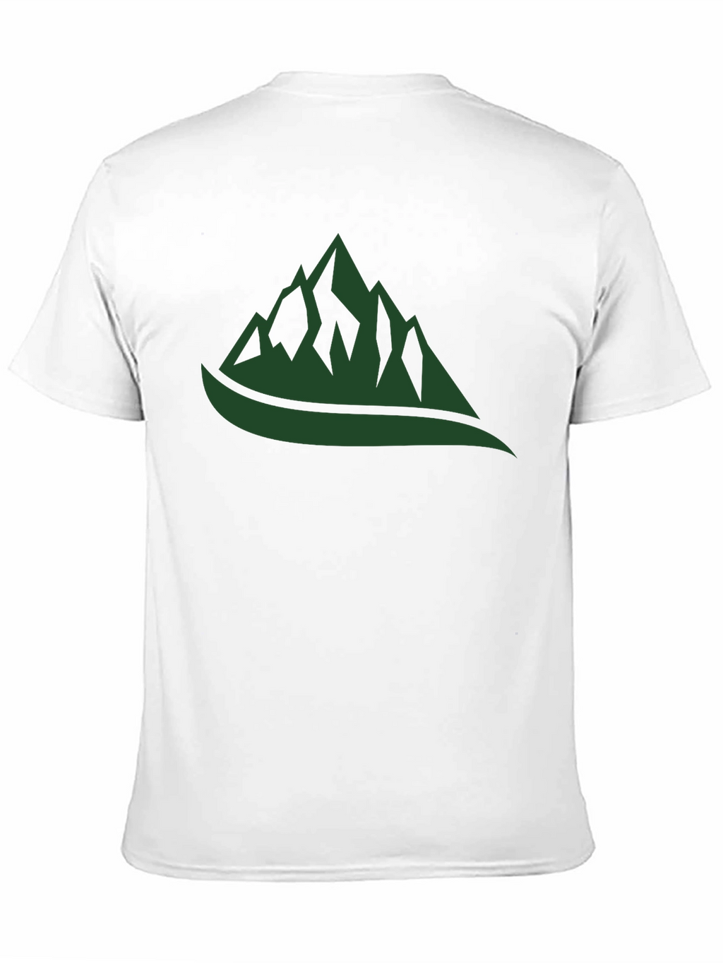 Mountain Graphic Tee - Black Cotton Casual Shirt