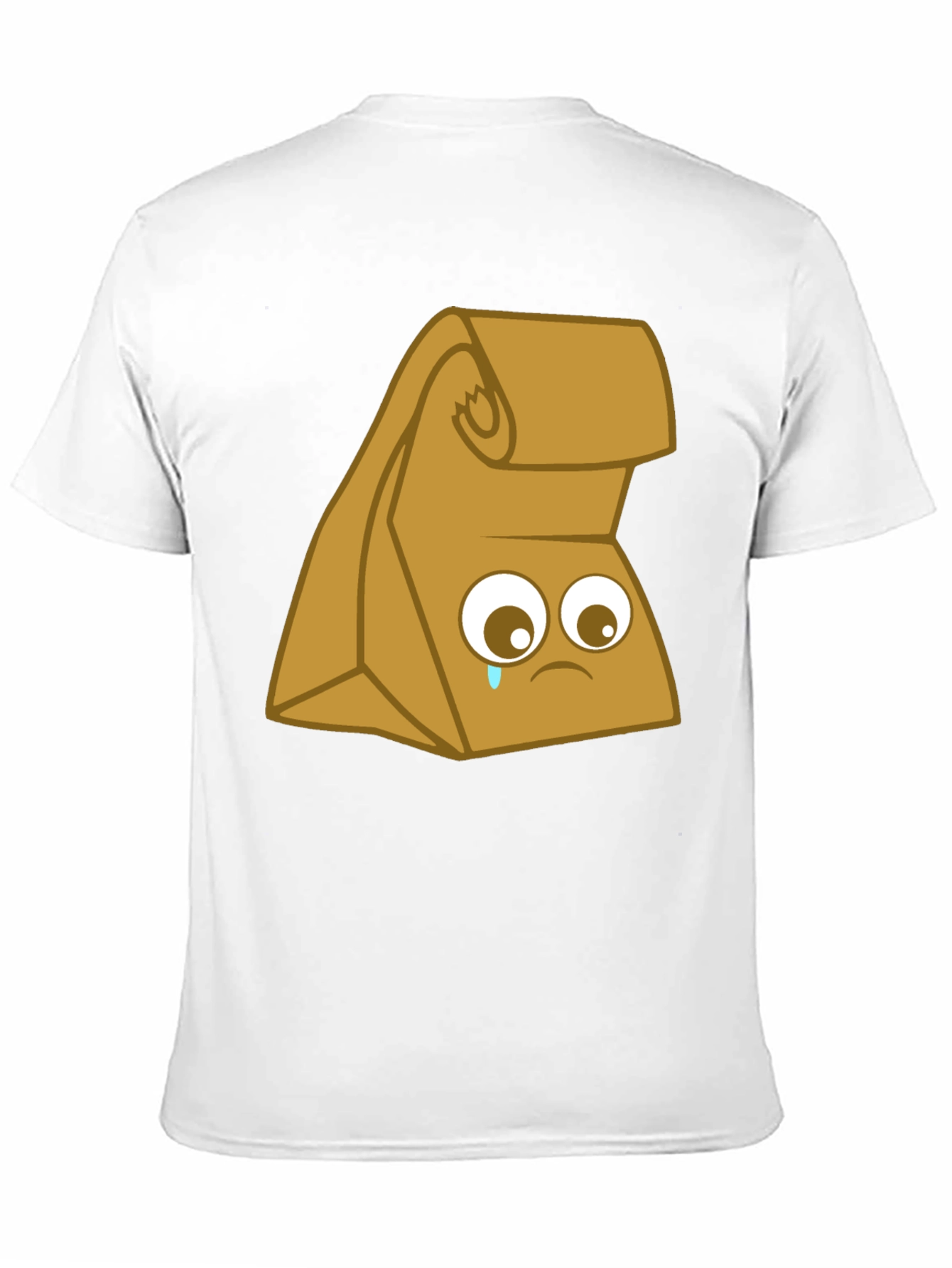 Sad Lunch Bag Graphic T-Shirt - Black Cotton Tee