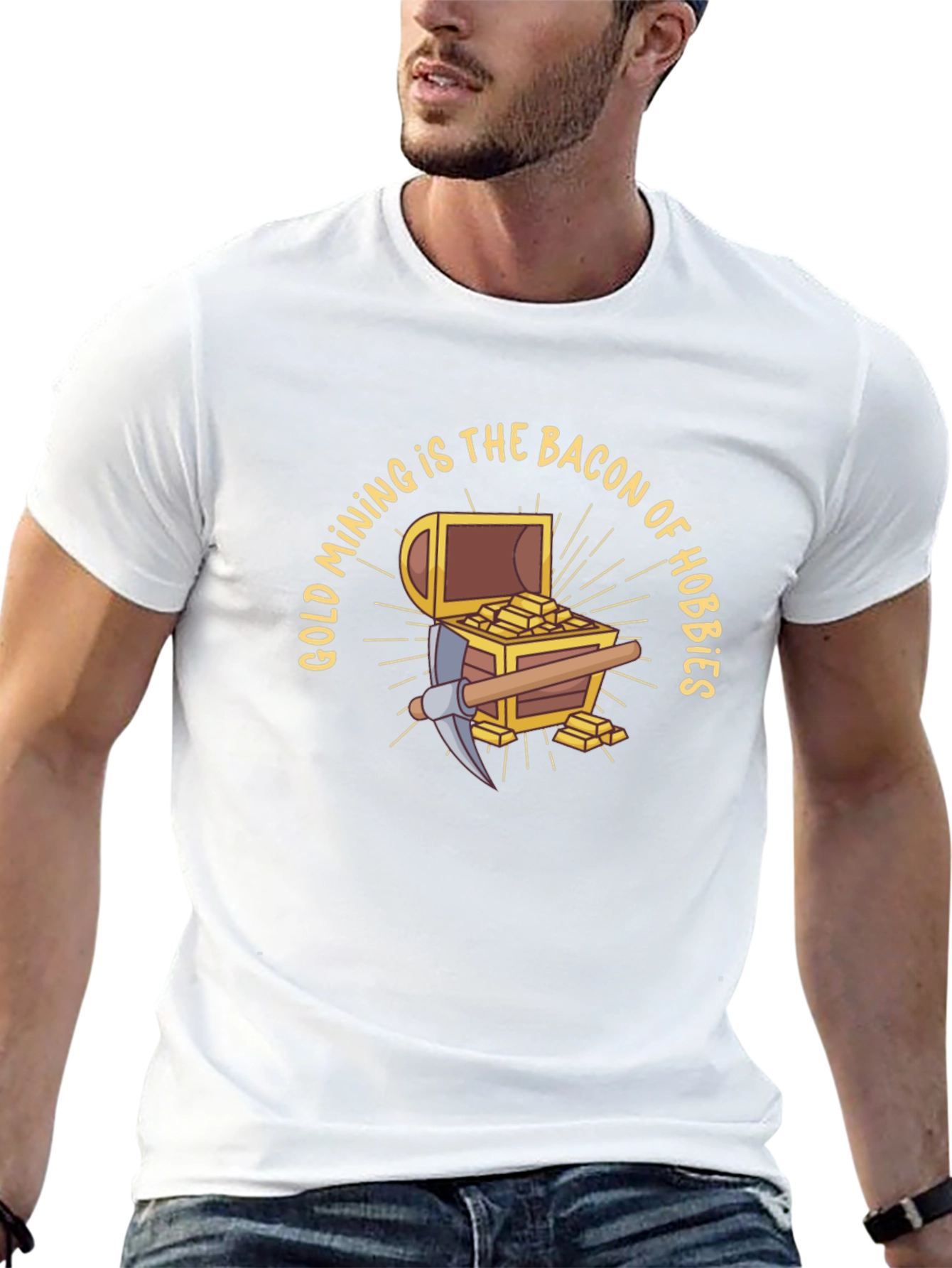 Gold Mining is the Bacon of Hobbies Black T-Shirt