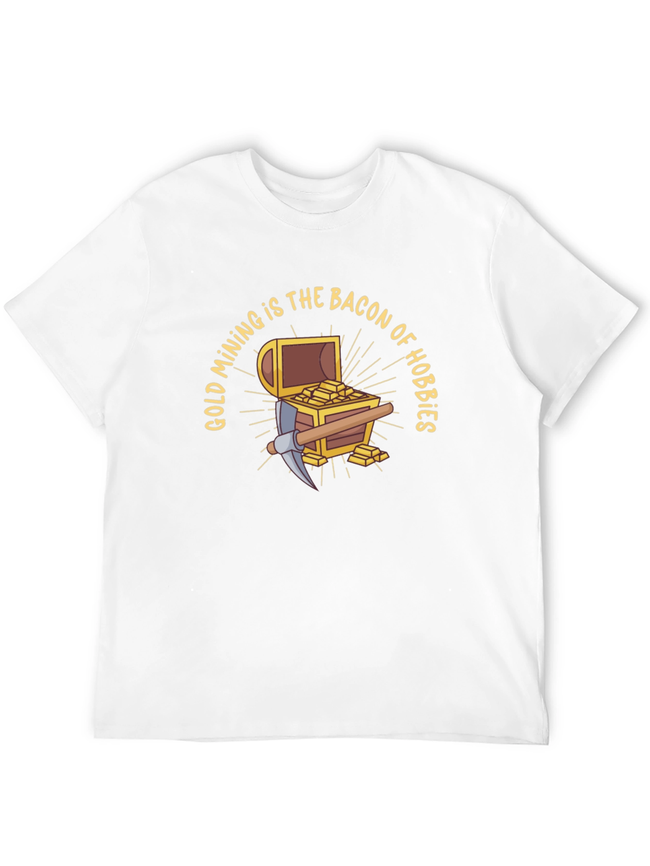 Gold Mining is the Bacon of Hobbies Black T-Shirt