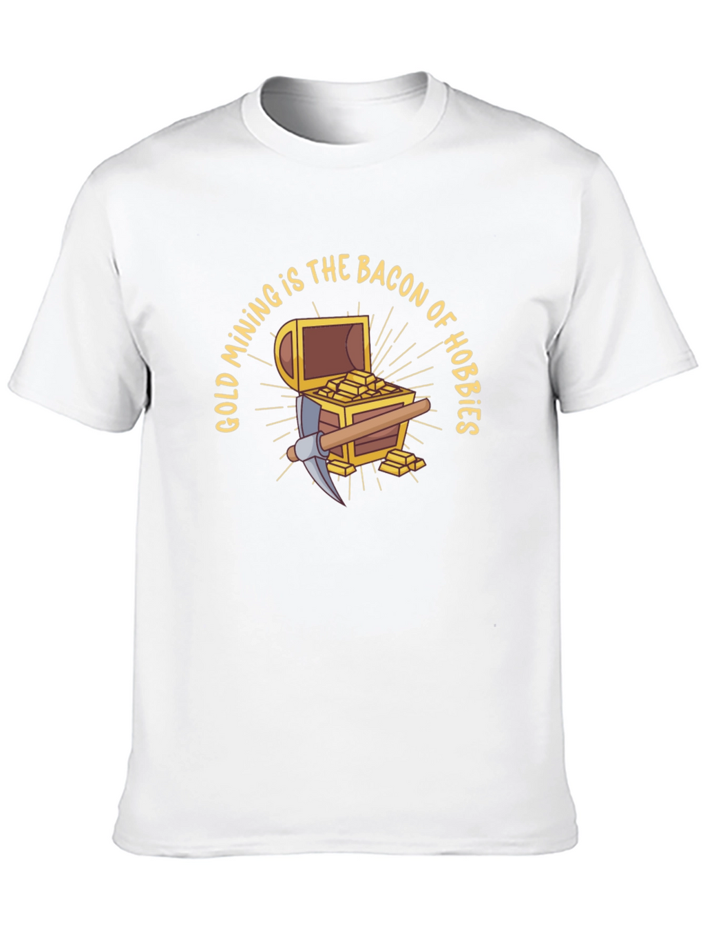 Gold Mining is the Bacon of Hobbies Black T-Shirt