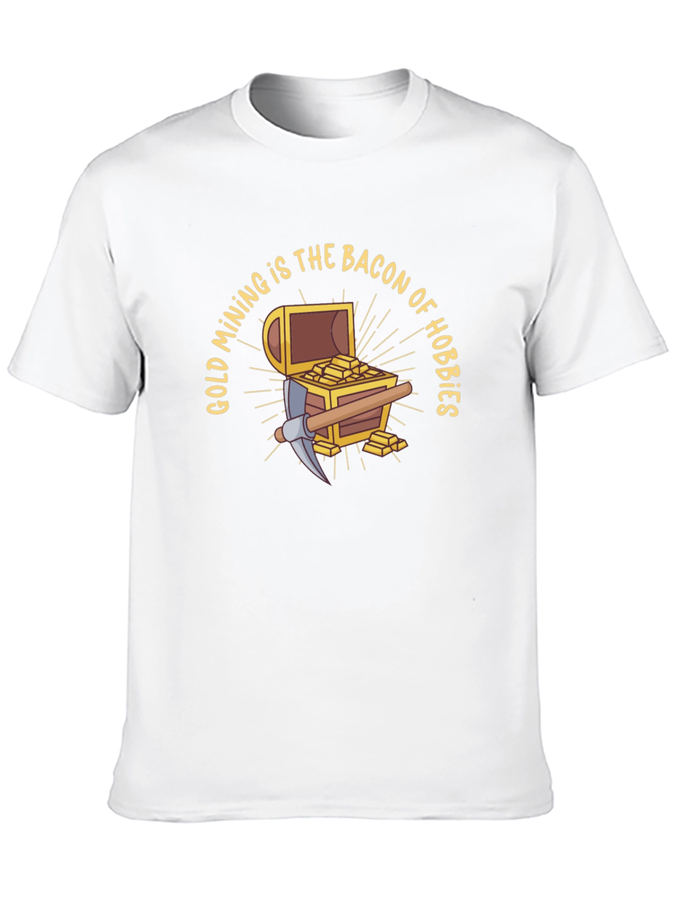 Gold Mining is the Bacon of Hobbies Black T-Shirt