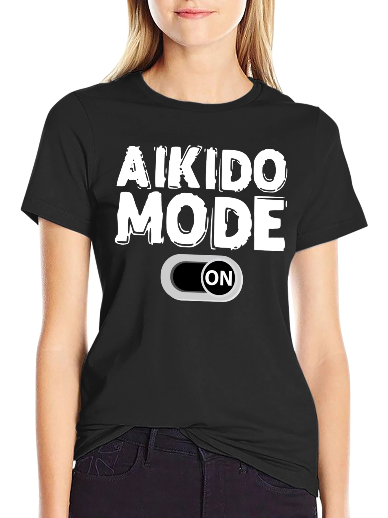 Aikido Mode ON Graphic Tee - Martial Arts T-Shirt