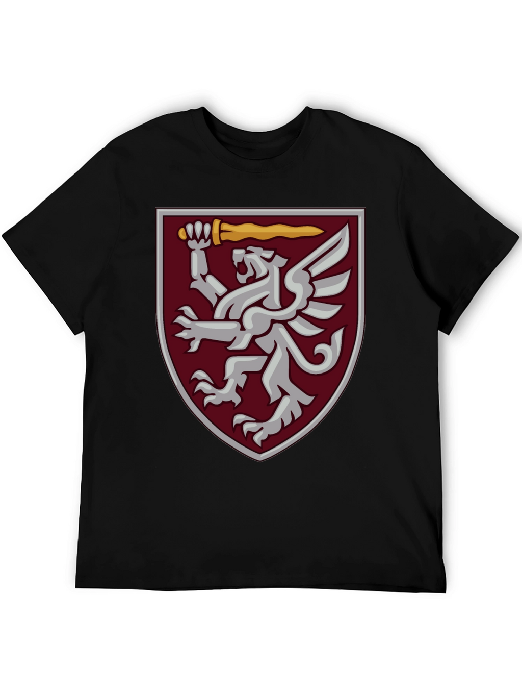 Heraldic Griffin Shield Graphic Tee