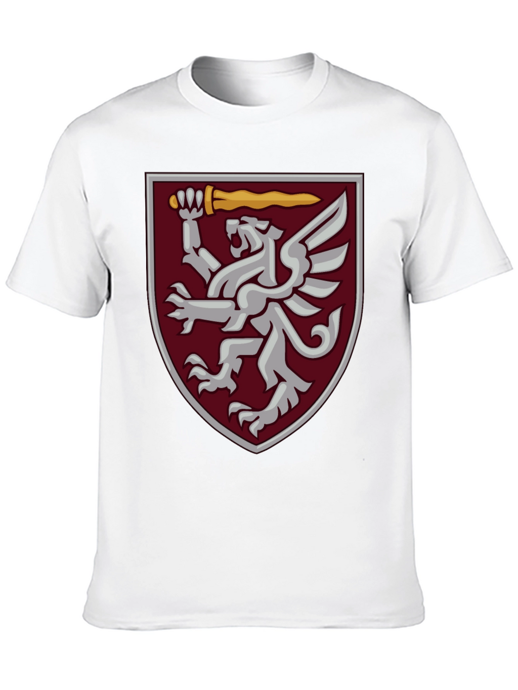 Heraldic Griffin Shield Graphic Tee