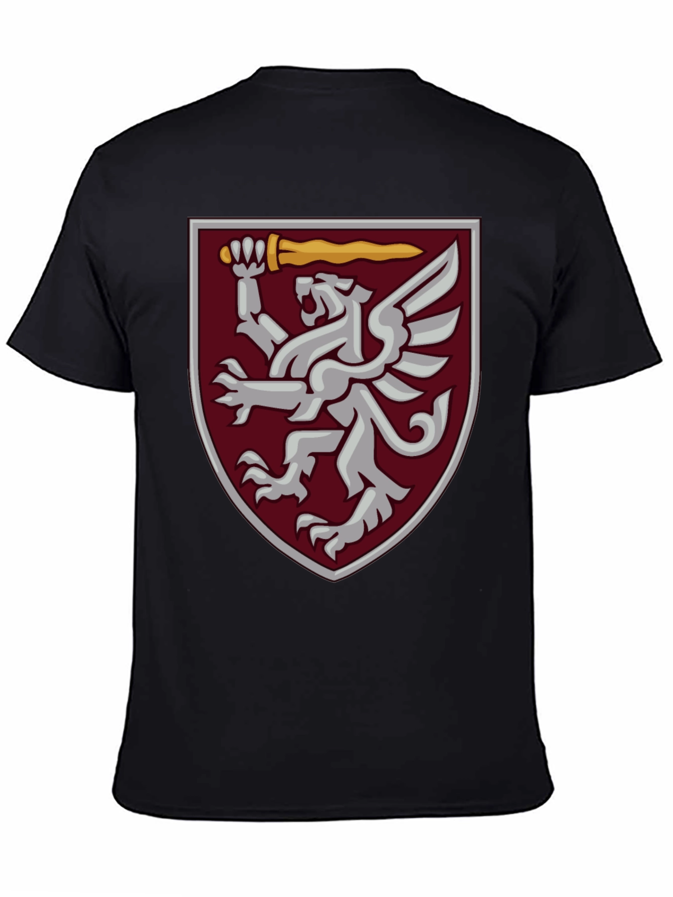 Heraldic Griffin Shield Graphic Tee